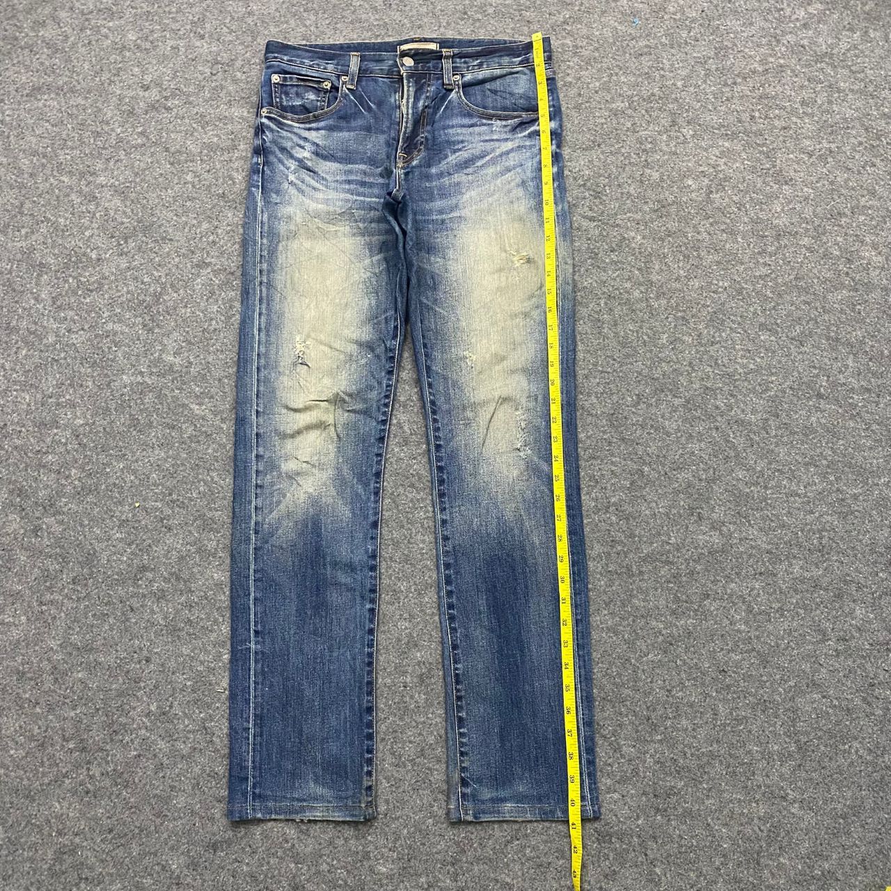 Uniqlo 💥Best Offer💥Vintage Uniqlo Jeans Distressed Denim Size US 32 / EU 48 - 3 Thumbnail