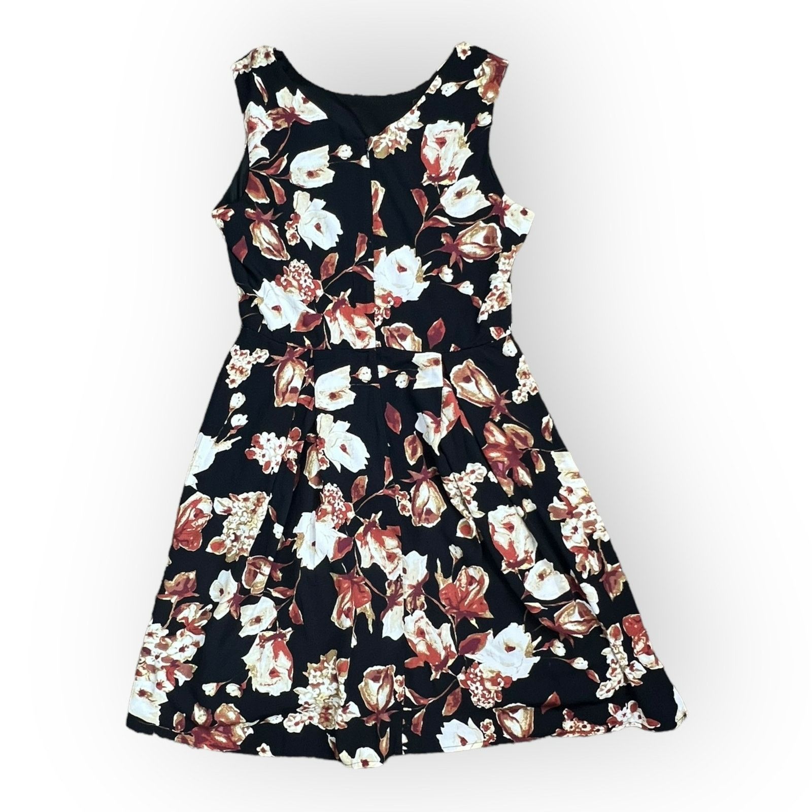 Nordstrom Yellow Star ModCloth Black A-Line Dress - Floral Retro Size M / US 6-8 / IT 42-44 - 6 Thumbnail