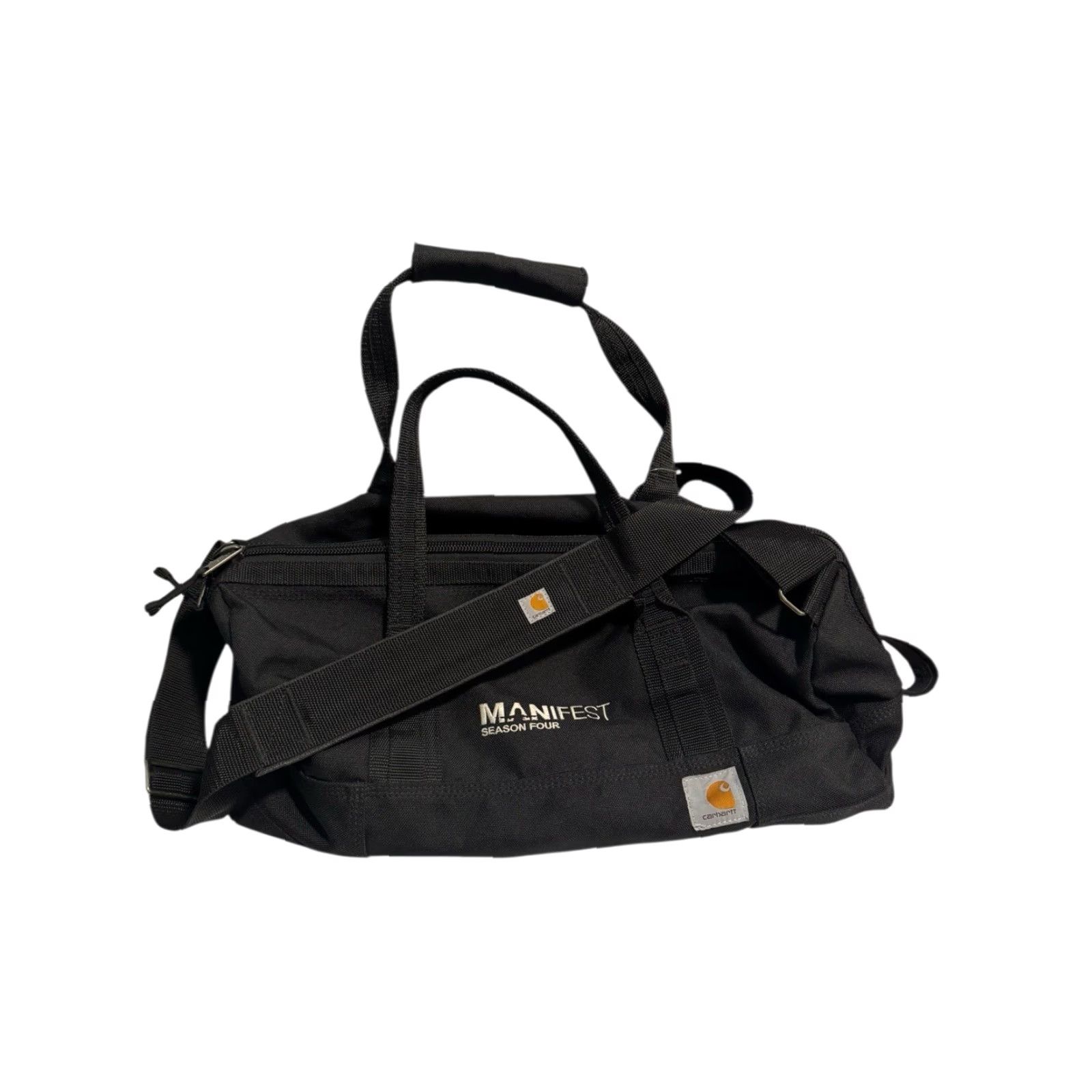 Carhartt Carhartt x Manifest Season 4 Black Canvas Duffle Bag Lightweight Montego Airways Duffle Bag Unisex Adults Black Bag Boxpackable Travel Men/Women? Size ONE SIZE - 2 Thumbnail