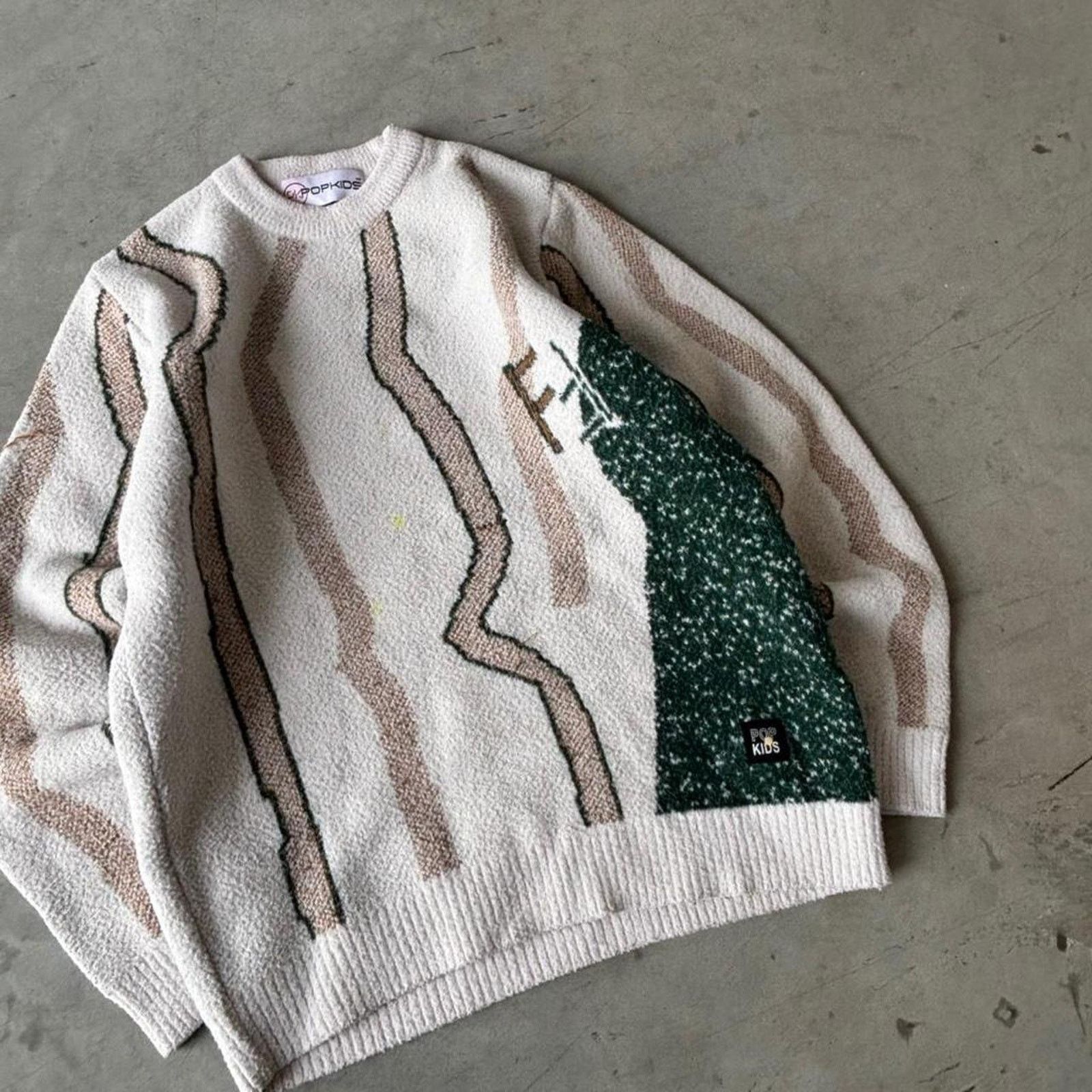 Other Y2k coogi style earthtone sweater Size US S / EU 44-46 / 1 - 2 Thumbnail