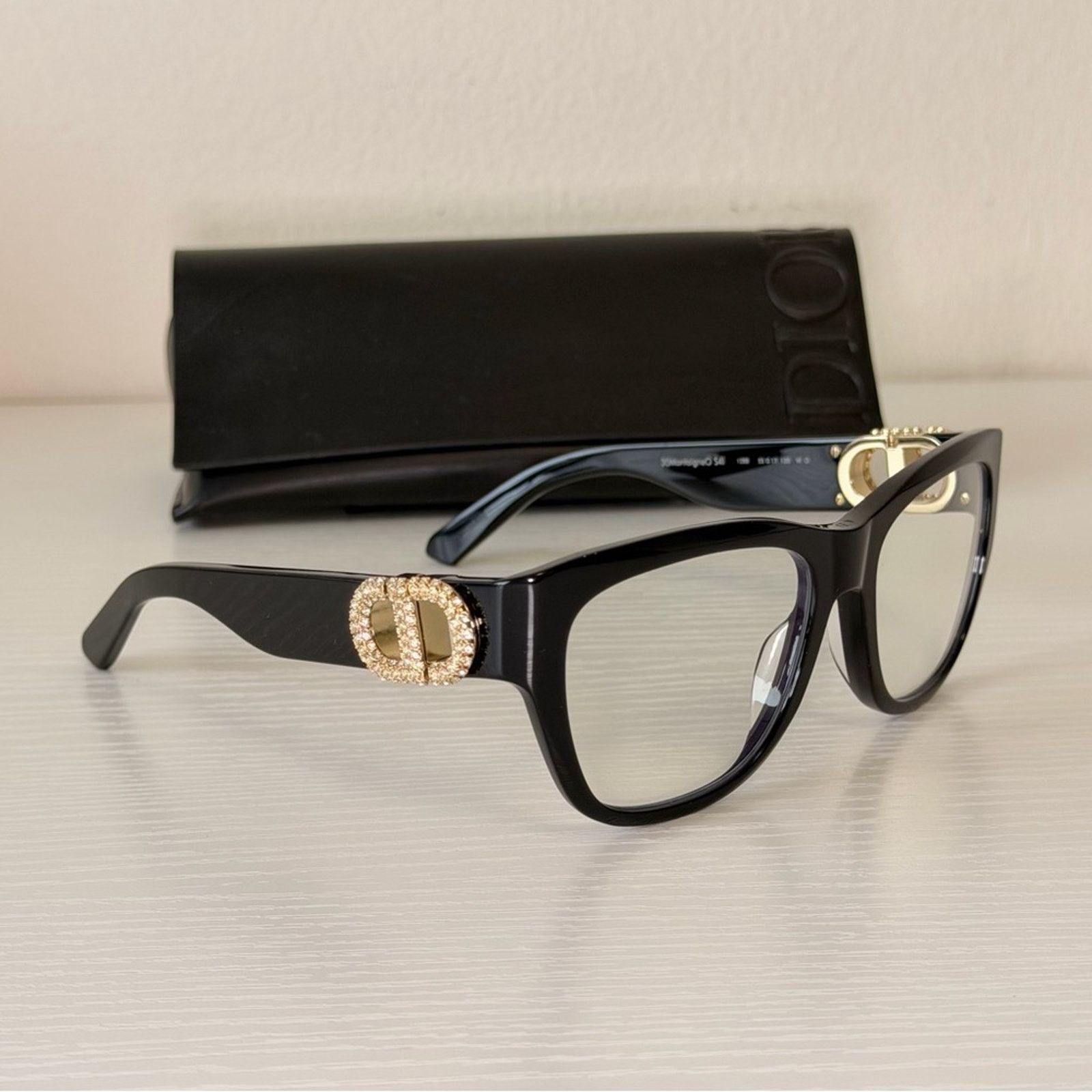 Dior New! Dior Women's Glasses in Black, 30MontaigneO S4I 12BB Size ONE SIZE - 1 Thumbnail