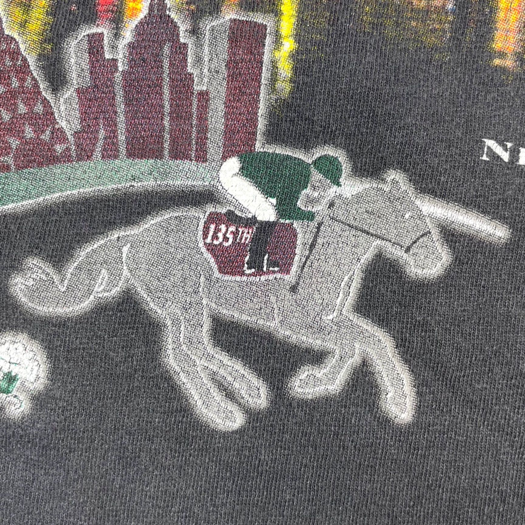 Gildan VTG Belmont Stakes T-Shirt - 100% Cotton - Short Sleeve Crew Neck - XL - Black - Gildan - Mens Size US XL / EU 56 / 4 - 3 Thumbnail