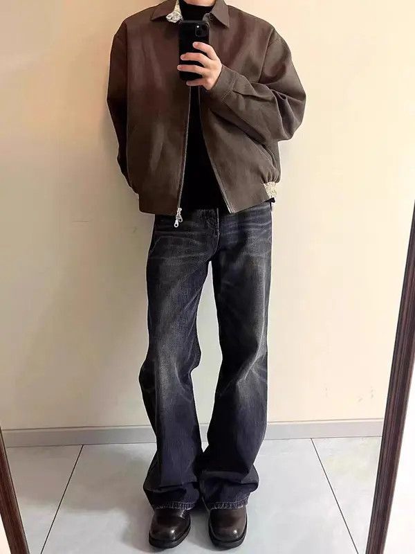 Jean Miyazawa x Mayu Vintage Retro Wash Black Micro Flare Jeans Size US 32 / EU 48 - 2 Thumbnail