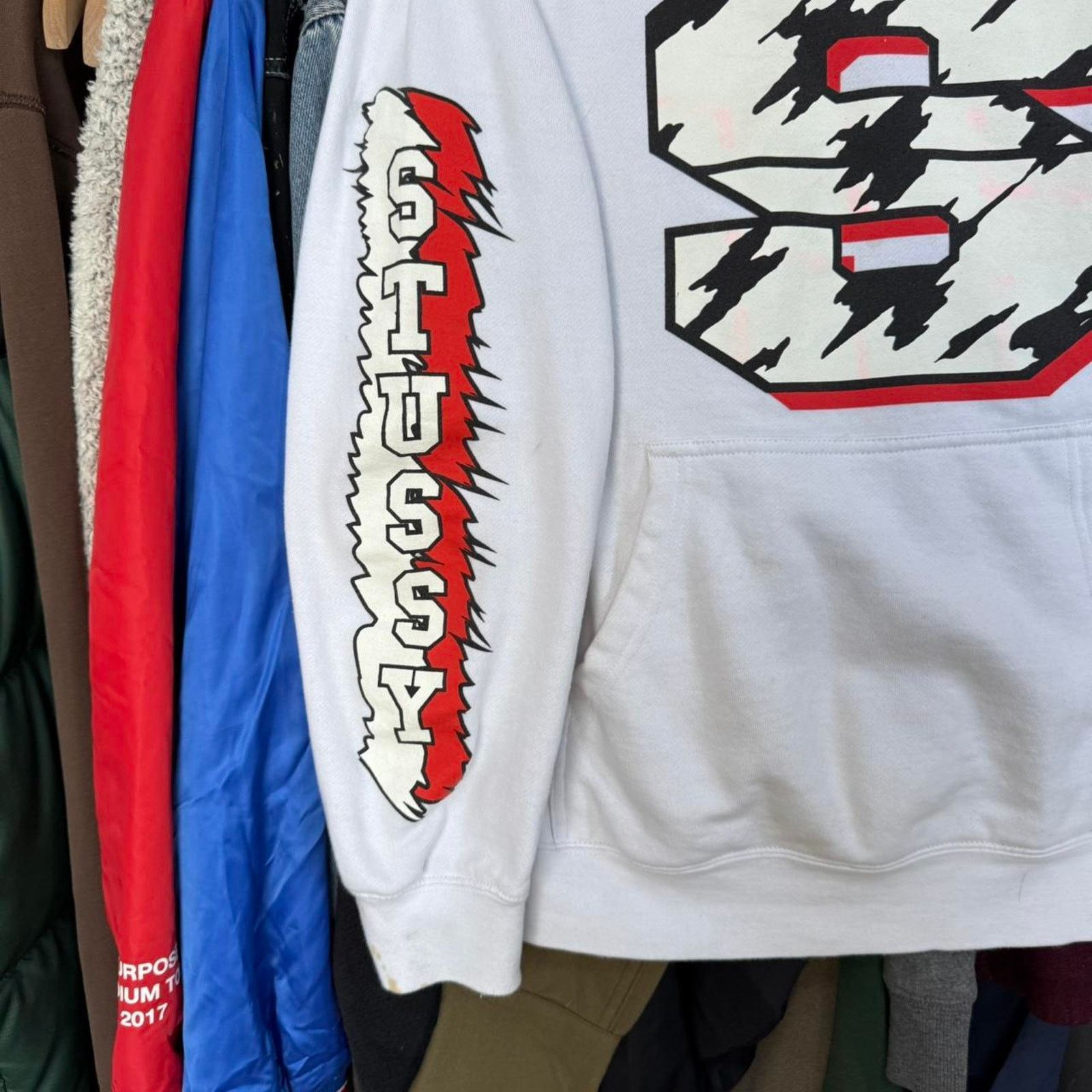 Stussy Vintage Y2K Stussy All Over Print Hoodie RARE Size US S / EU 44-46 / 1 - 4 Thumbnail