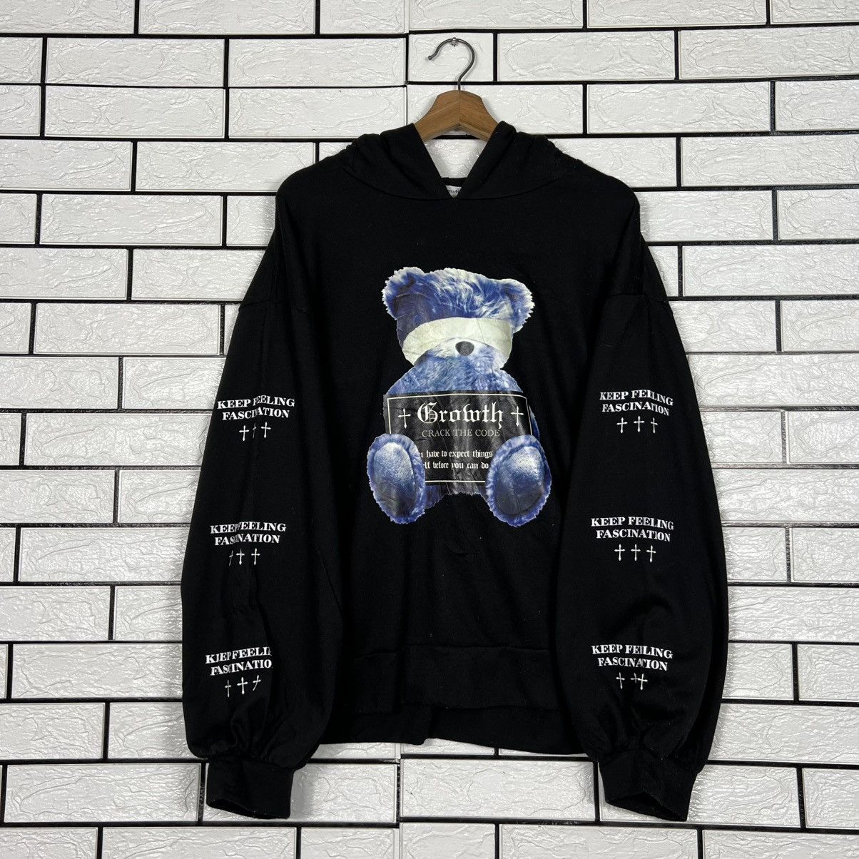 Japanese Brand Blind Bear Graphic Big Logo Lolita Punk Hoodies #4209-C192 Size US XL / EU 56 / 4 - 8 Thumbnail