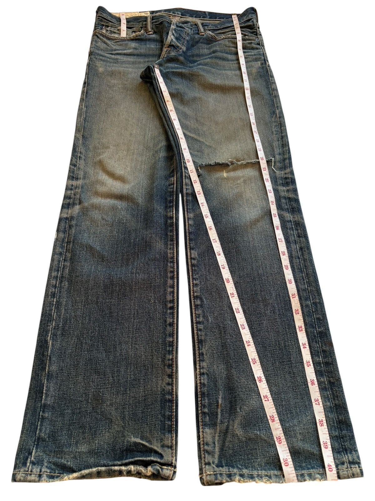 Abercrombie & Fitch Vintage Abercrombie Rusty Mud Wash Ripped Loose Jeans Size US 30 / EU 46 - 13 Thumbnail