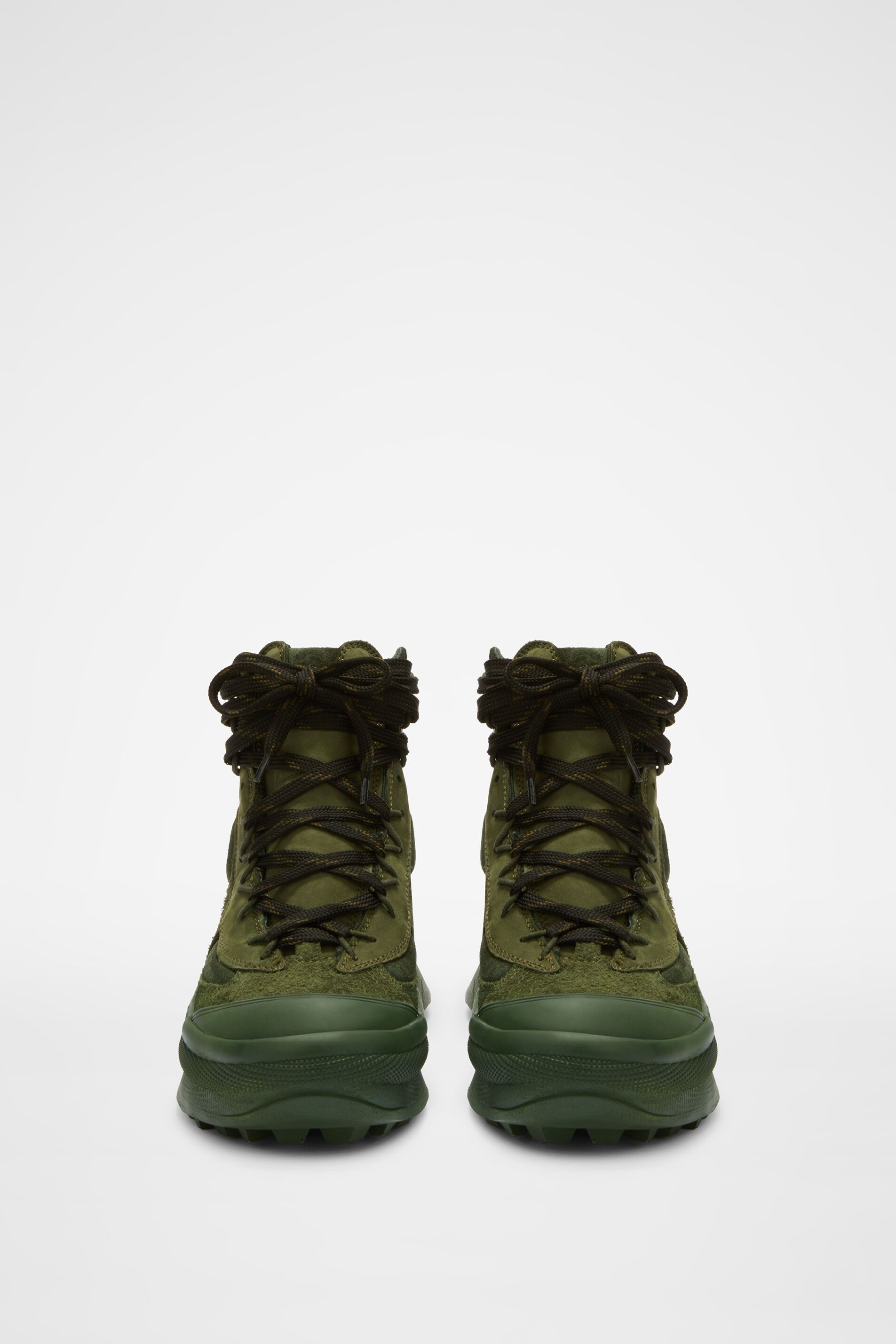 Jil Sander o1y1025 Hi-Top Sneakers in Military Green Size US 9 / IT 39 - 5 Thumbnail