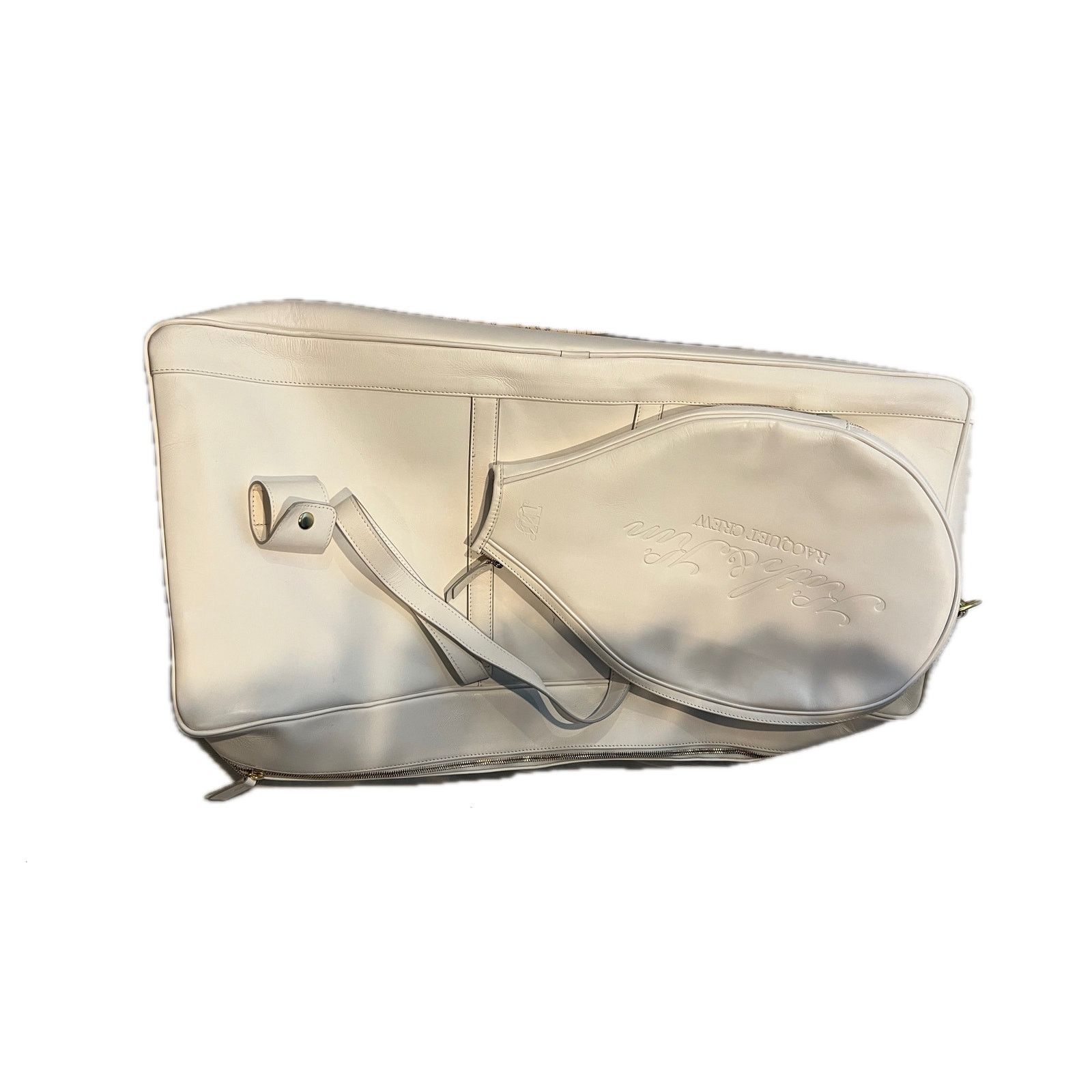 Kith Kith for Wilson Showmen Leather Tennis Bag White NWT Rare Size ONE SIZE - 1 Thumbnail