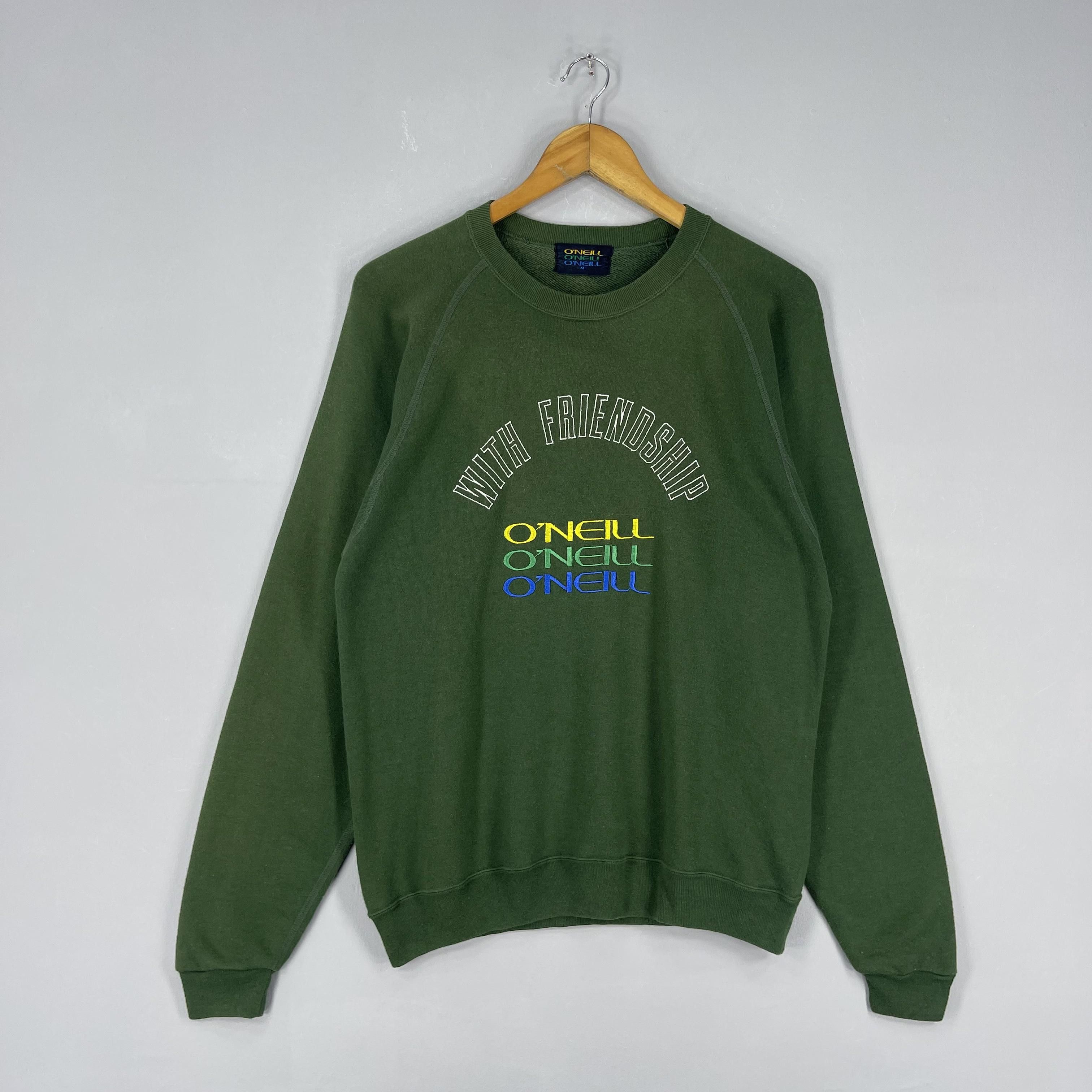 O'Neill Vintage 90s ONEILL Spellout Embroidery Sun Faded Sweatshirt Size US M / EU 48-50 / 2 - 3 Thumbnail