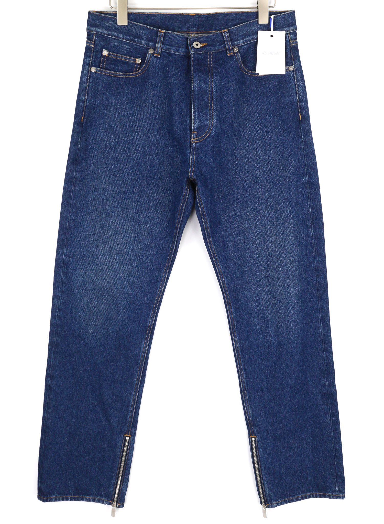 Off-White ARR ZIP DET SKATE W32 Blue Washed Denim Pockets 81653 Size US 32 / EU 48 - 1 Thumbnail