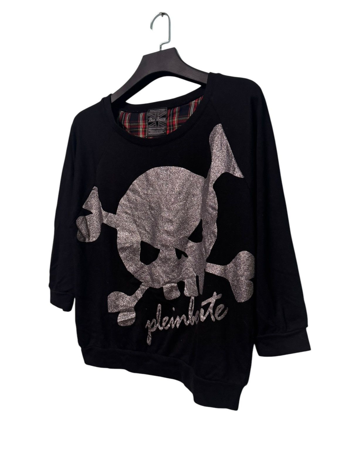 If Six Was Nine 💥PUNK GOTH DESIGN SKULL BOXY PLEIIN BEAUTE DISTRESSED TEE Size M / US 6-8 / IT 42-44 - 2 Thumbnail