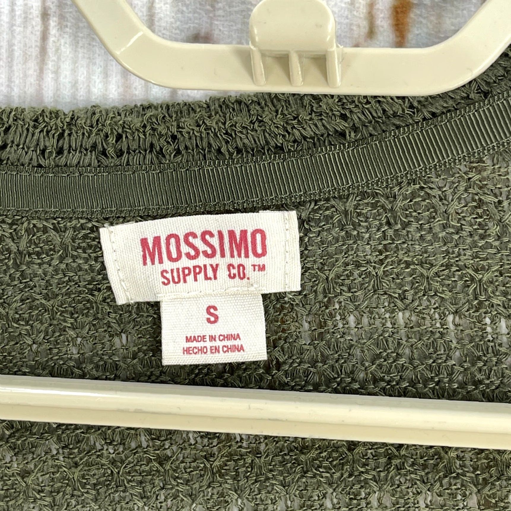 Mossimo Mossimo Duster Cardigan S Green Open-Knit Longline Boho Indie Casual Womens Sweater Size S / US 4 / IT 40 - 4 Thumbnail