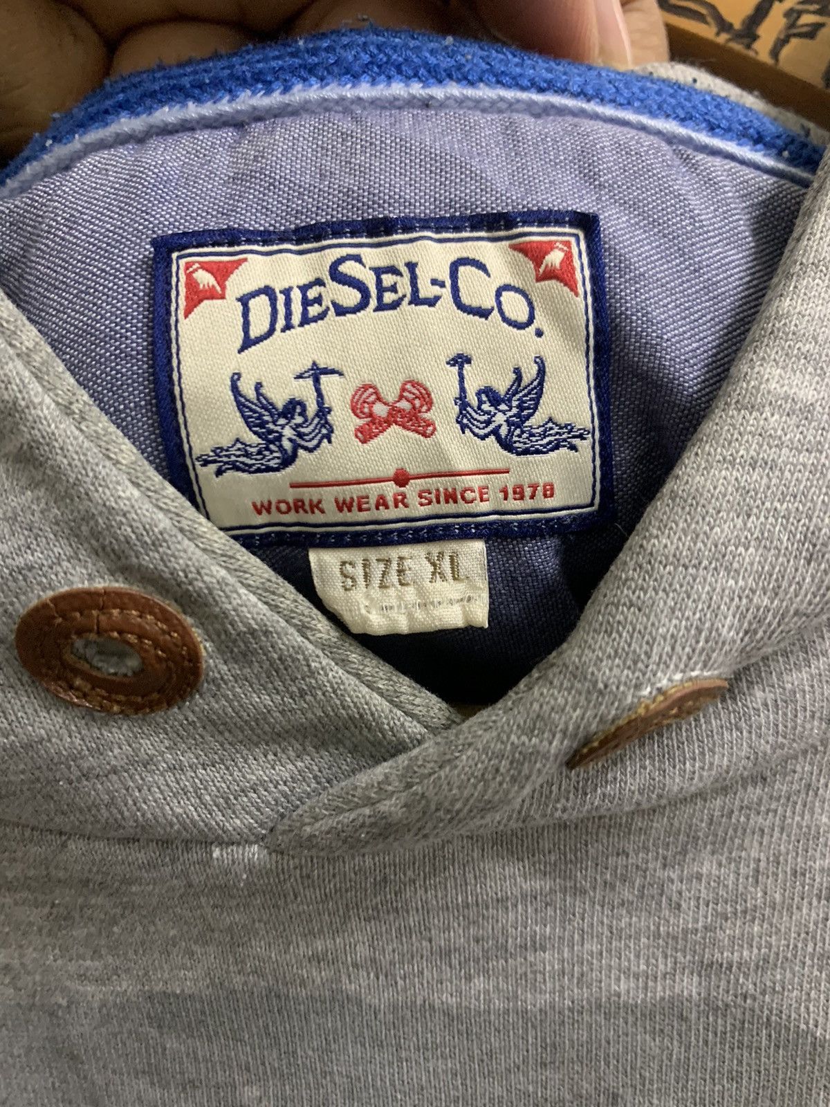 Diesel × Vintage 🔥HOT🔥 VINTAGE DIESEL “ONLY THE BRAVE” PUNK HOODIE Size US XL / EU 56 / 4 - 3 Thumbnail