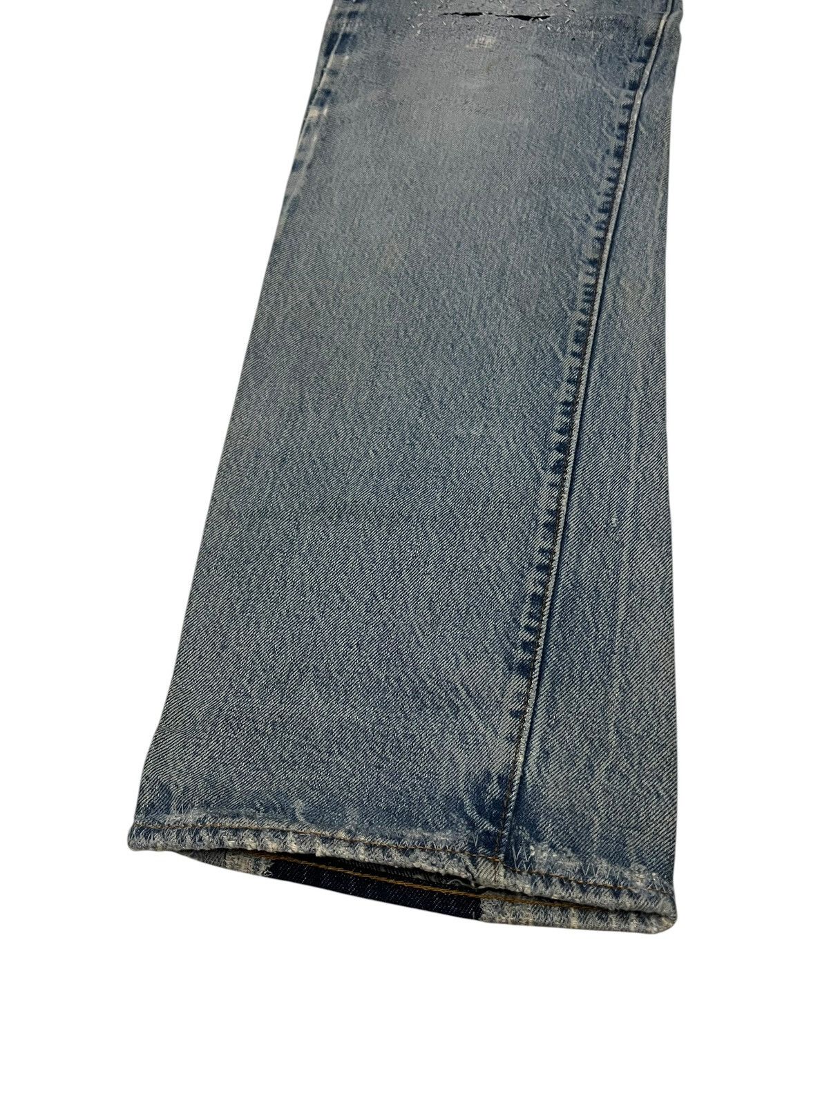 Levi's Reconstruc💥Vintage 70’Levis 501 Rindem Selvedge Sashiko Boro Size US 32 / EU 48 - 7 Thumbnail