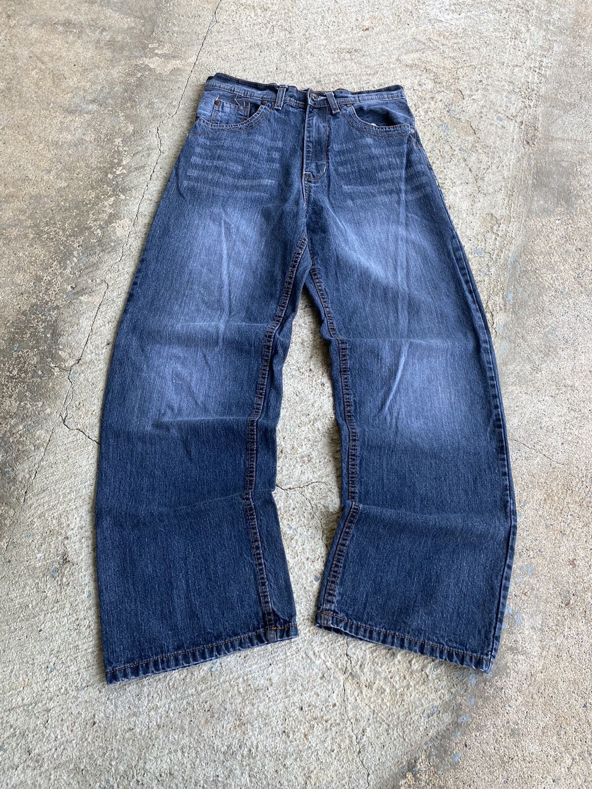 Affliction × Vintage Vintage Y2K Affliction Style Embroidered Pocket Jeans Size US 28 / EU 44 - 6 Thumbnail