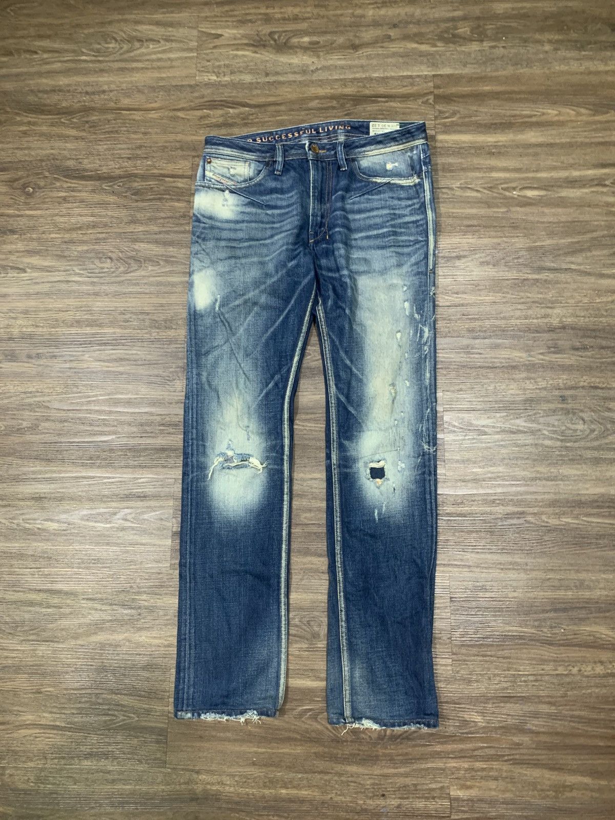 Diesel Vintage Diesel Distressed Denim Jeans Long Pants Size US 30 / EU 46 - 1 Thumbnail