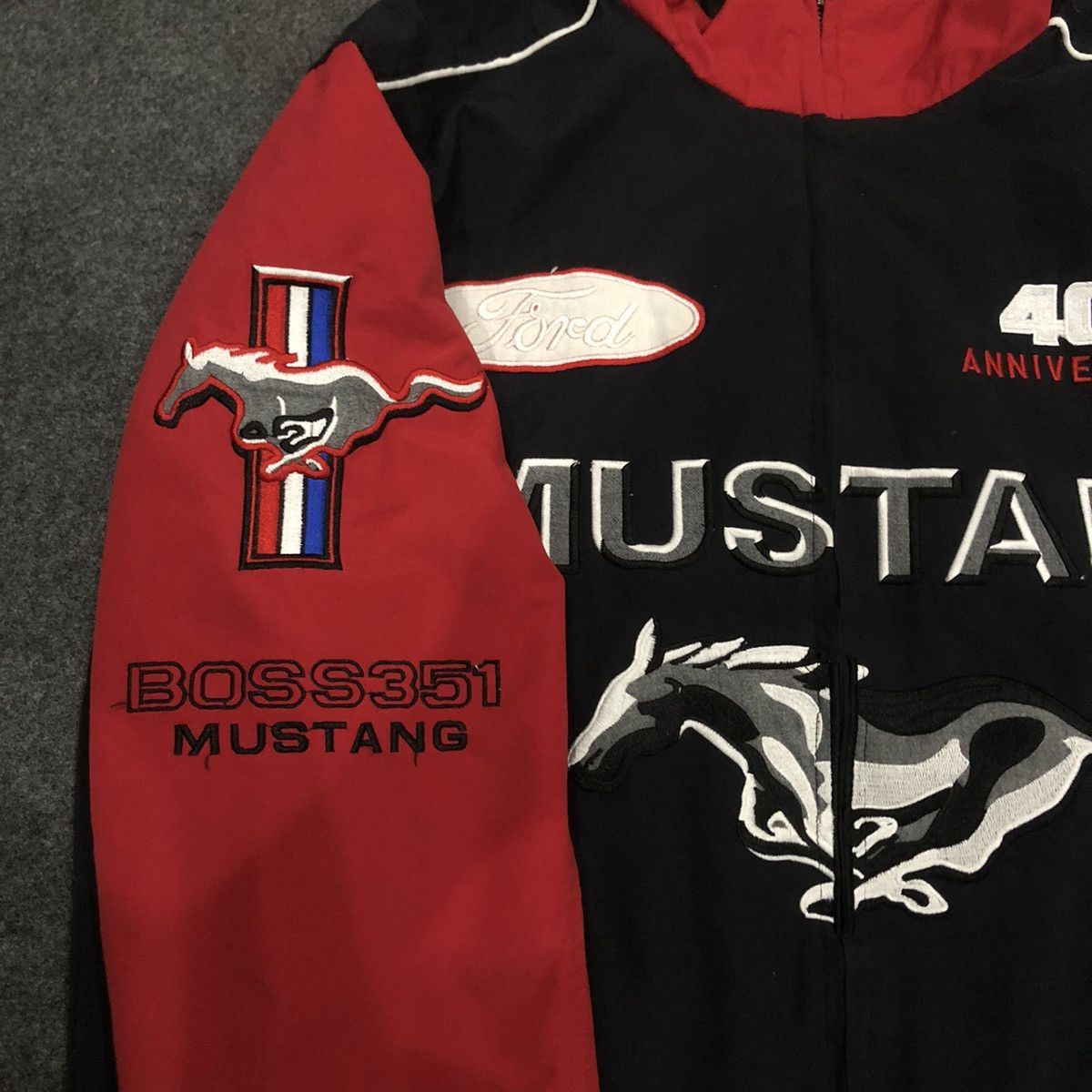 Ford × Mustang × Vintage vintage racing jacket mustang Anniversary made in rusia Size US XL / EU 56 / 4 - 3 Thumbnail