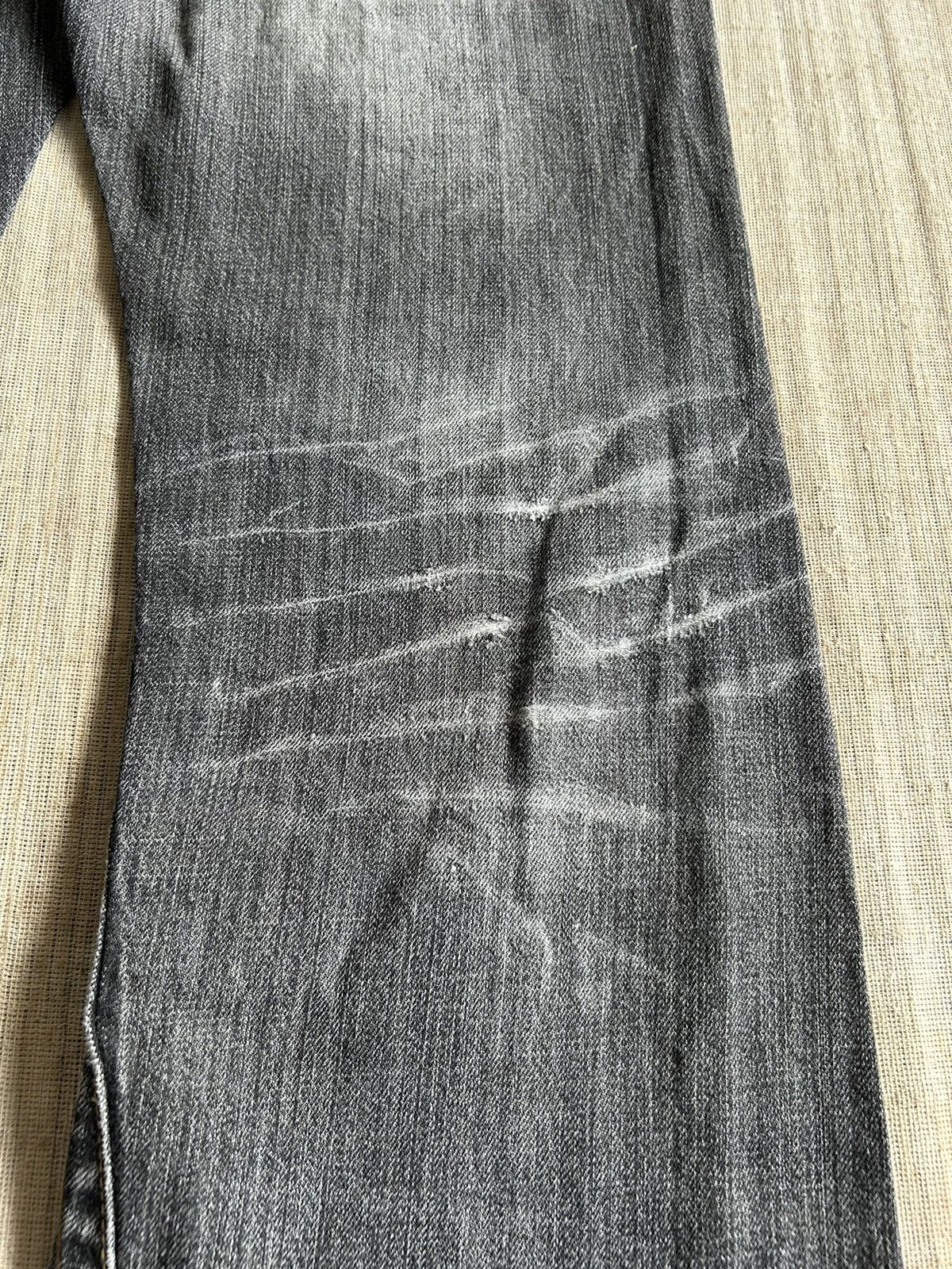 Japanese Brand Flare Semantic design disteressed denim🎌☠️☠️ Size US 34 / EU 50 - 15 Thumbnail