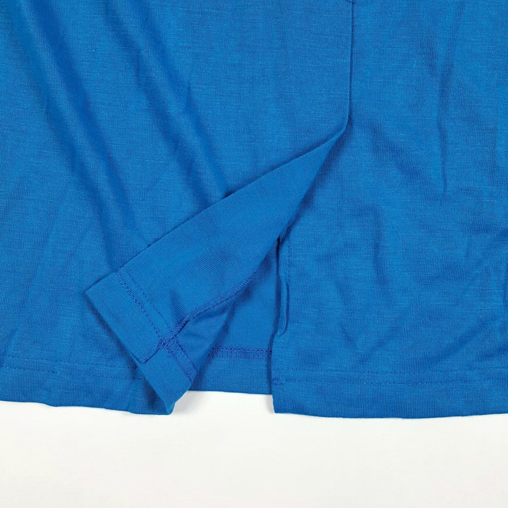 Vintage VINTAGE 80s Royal Blue Straight Pencil Women's Size 40" Elastic Waist Midi Skirt Size 27" / US 4 / IT 40 - 4 Thumbnail