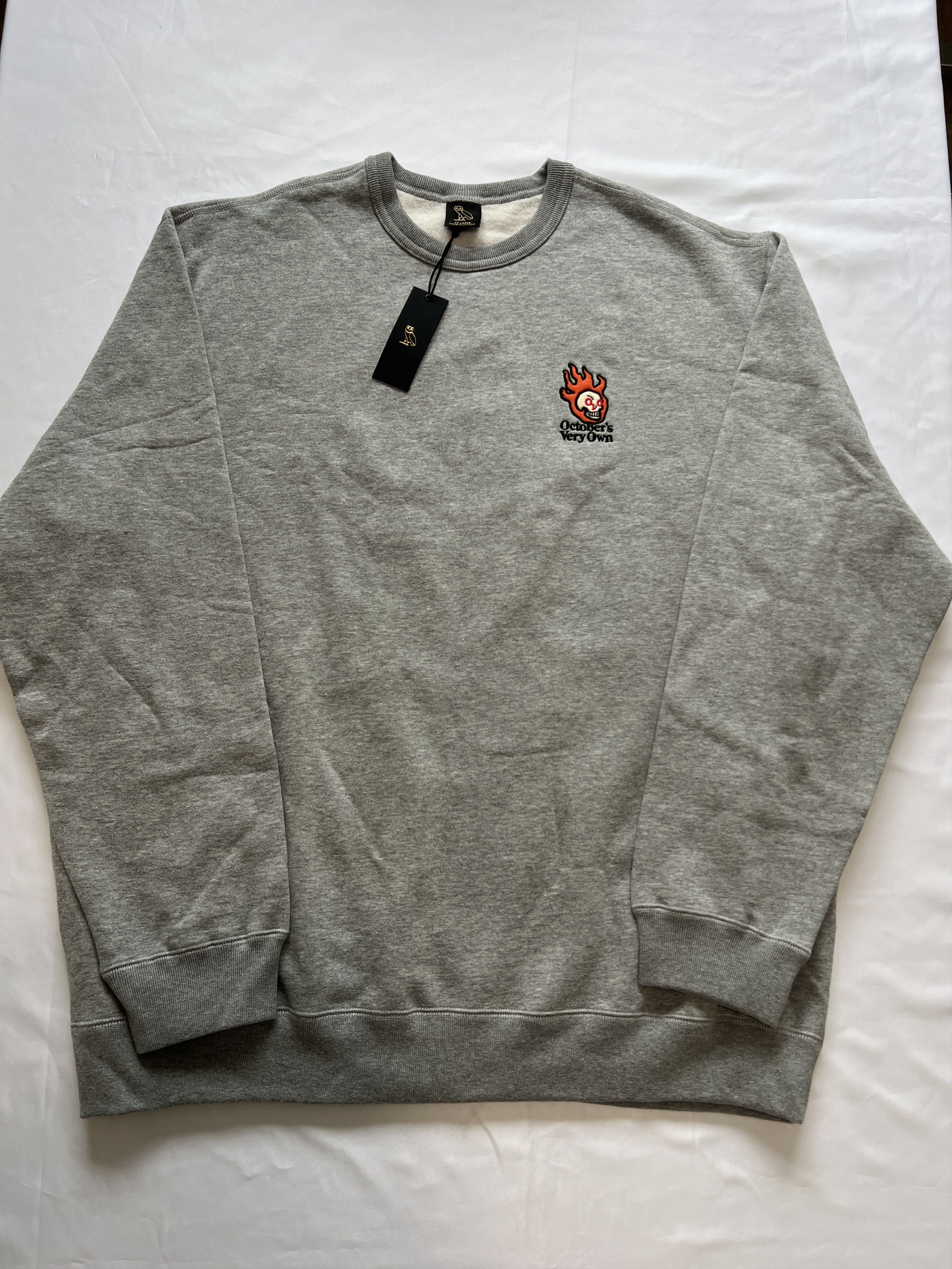 Drake 🦉 💀 🔥 OVO HOT EMBROIDERED SKULL CREWNECK Size US XXL / EU 58 / 5 - 1 Thumbnail