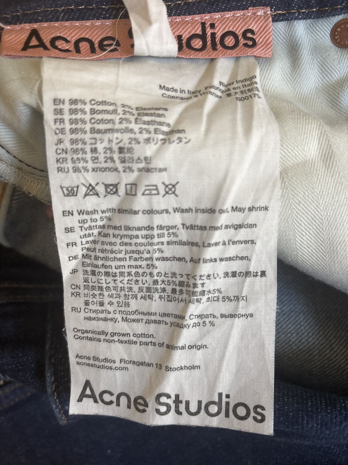 Acne Studios Acne studios river indigo skinny jeans Size US 29 - 5 Thumbnail