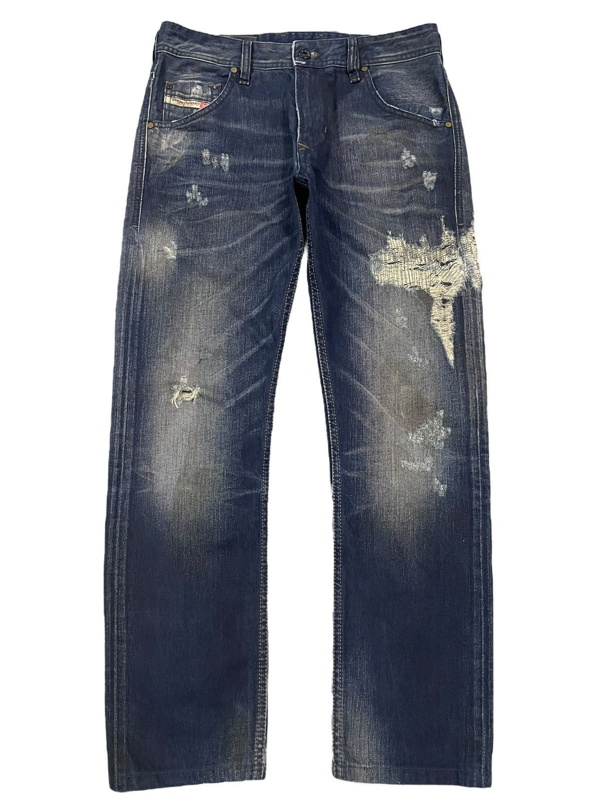 Diesel Vintage Diesel Denim Edit Blue Wash Distressed Style Jeans Size US 30 / EU 46 - 18 Thumbnail