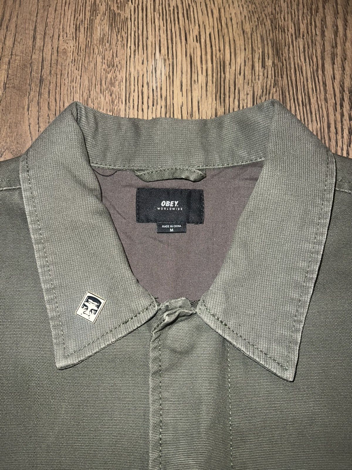 Obey Obey Worldwide Chore Coat, Army Olive Size US M / EU 48-50 / 2 - 3 Thumbnail