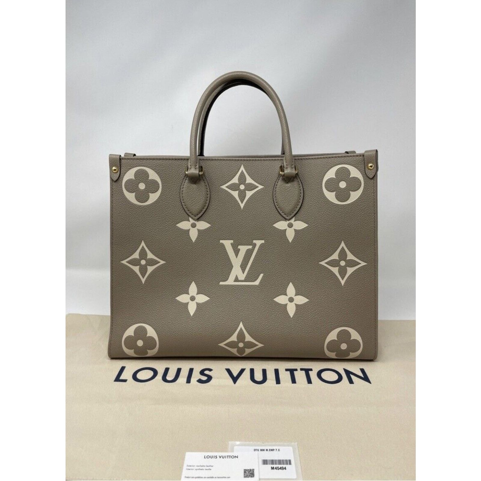 Louis Vuitton Louis Vuitton OnTheGo Tote MM Gray Turtle dove Empreinte Size ONE SIZE - 5 Thumbnail