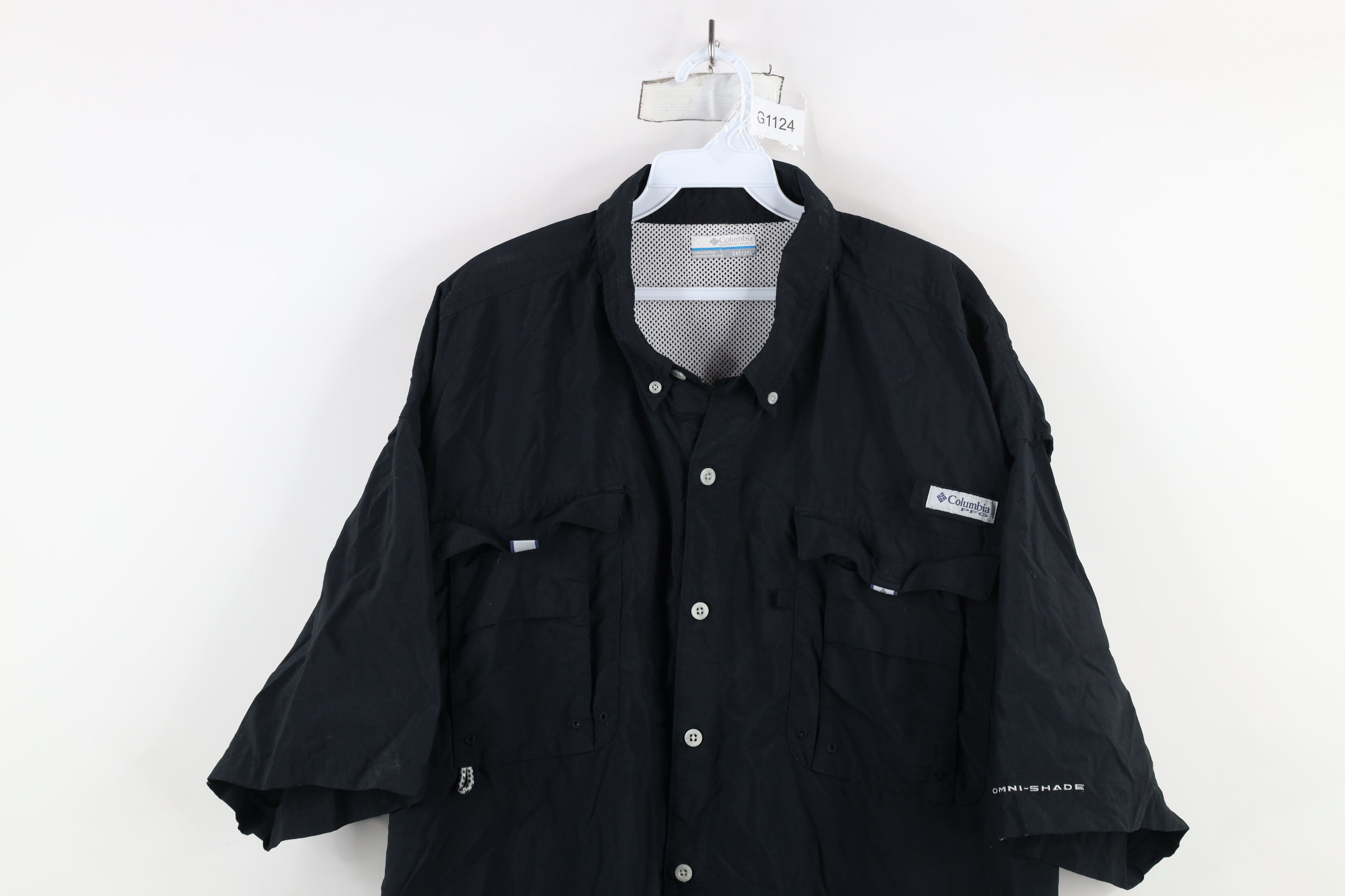 Columbia × Vintage Columbia PFG Spell Out Fishing Short Sleeve Button Shirt Size US XXL / EU 58 / 5 - 2 Thumbnail