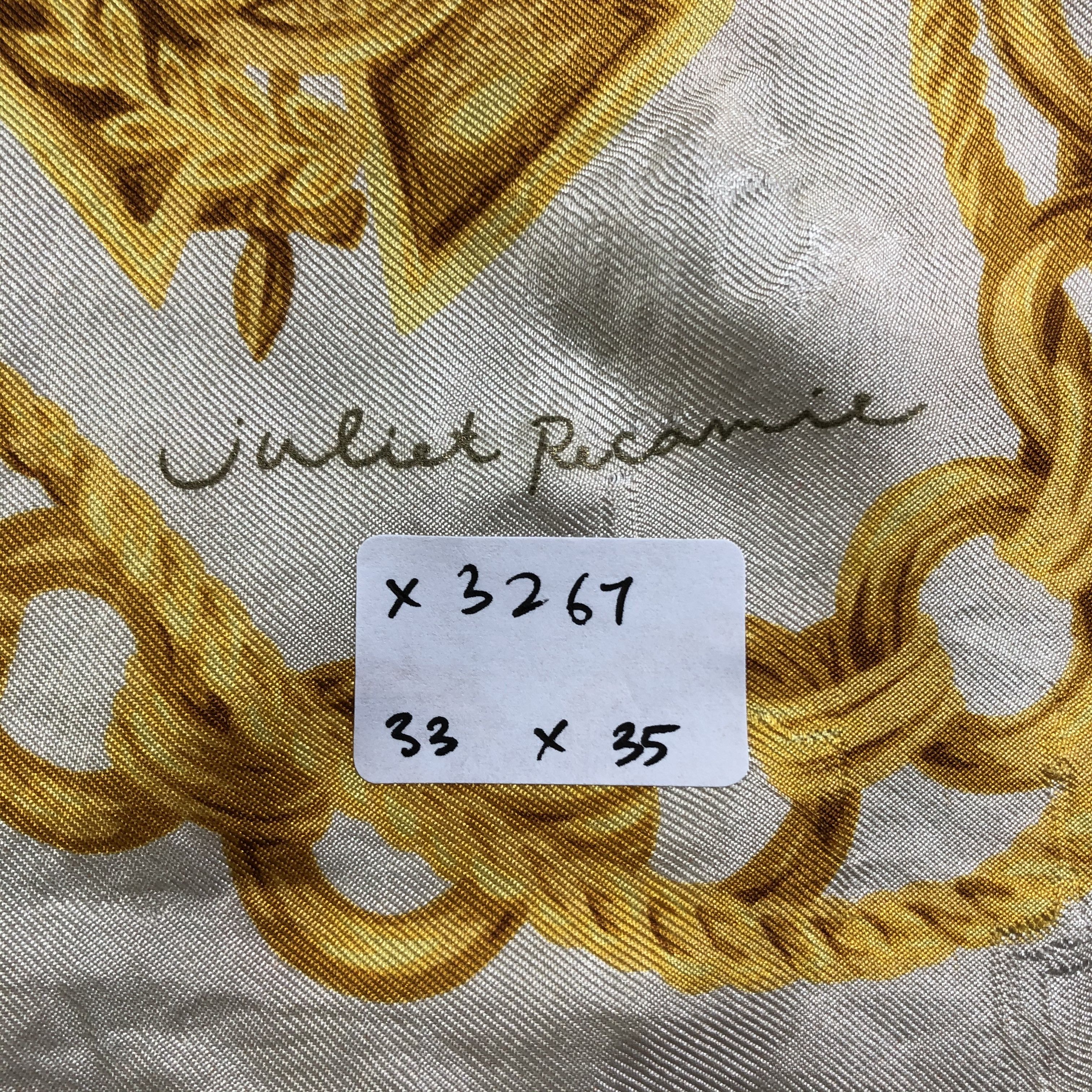 Vintage Vintage Juliet Recamier Silk Scarf Size ONE SIZE - 11 Thumbnail