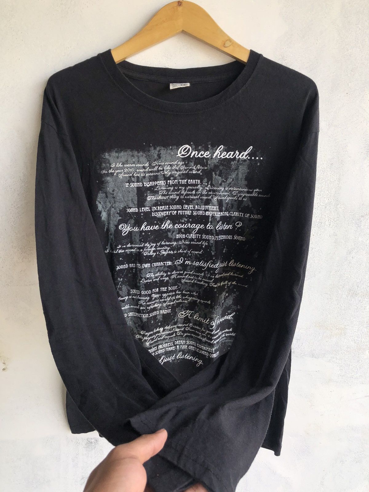 Hysteric Glamour Japanese Gothic Poem LongSleeve Punk LGB Style Size US L / EU 52-54 / 3 - 2 Thumbnail