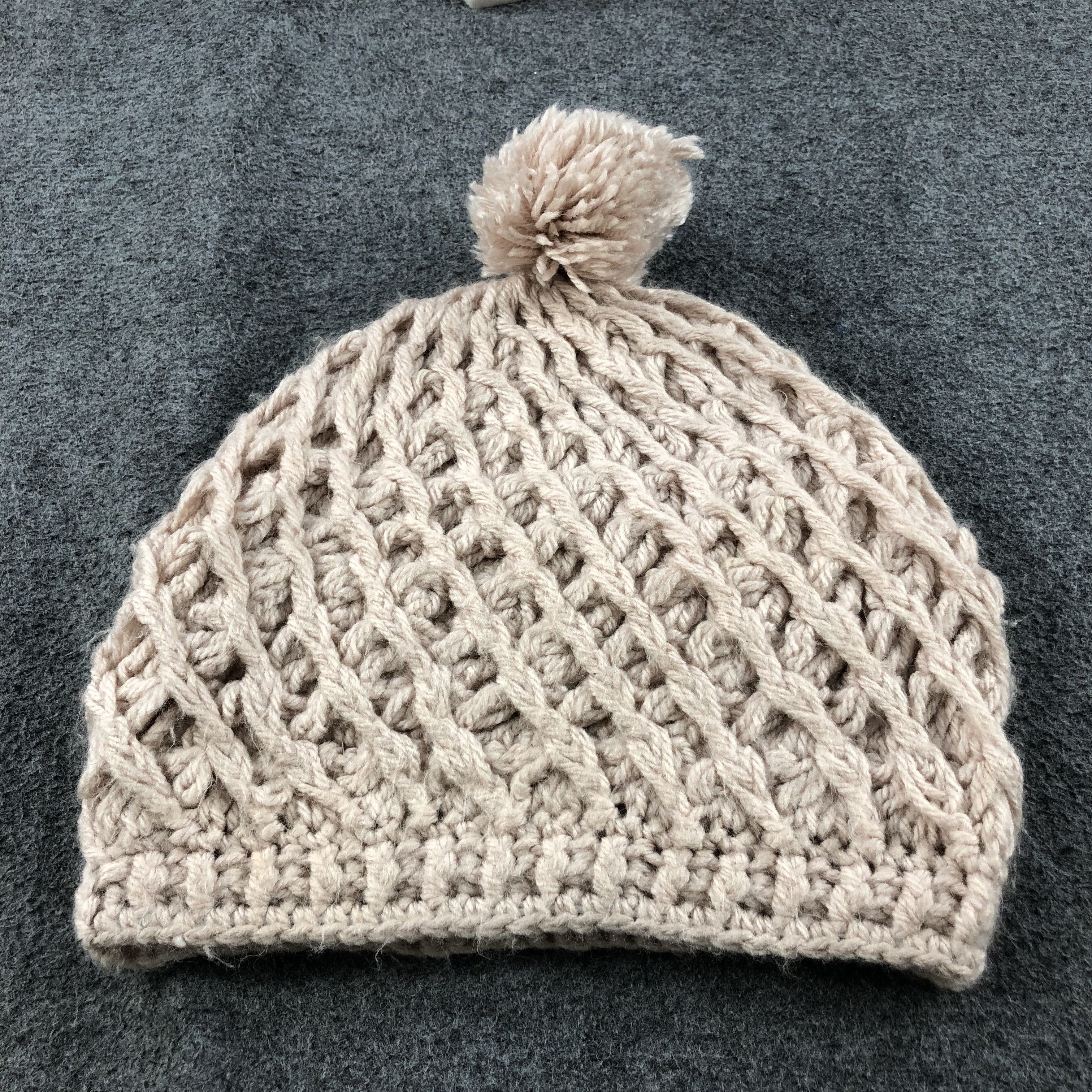 Vintage Crochet Knit Bobble Beanie Snowcap Snow Hat B356 Size ONE SIZE - 5 Thumbnail