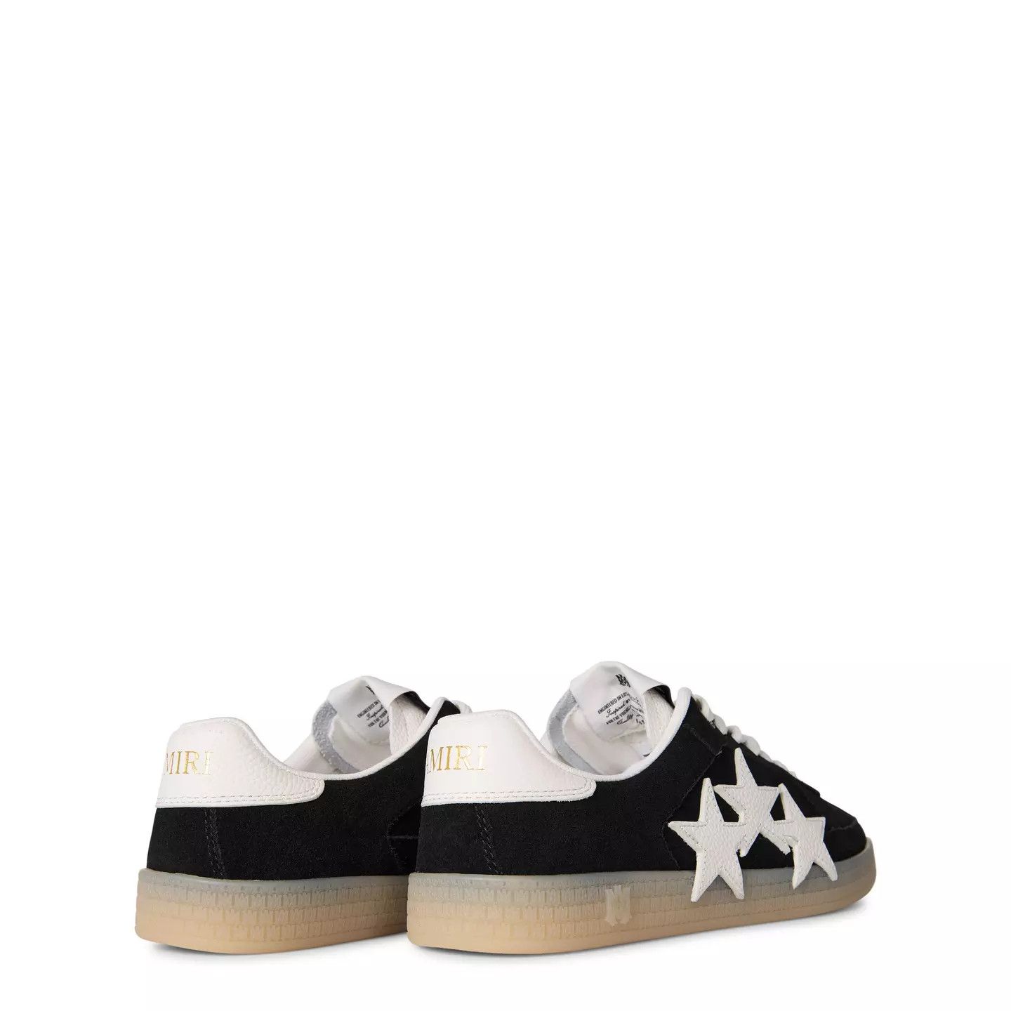 Amiri o1g2r1mq0426 Pacific Suede Low-Top Trainers in Black Size US 10 / EU 43 - 5 Thumbnail