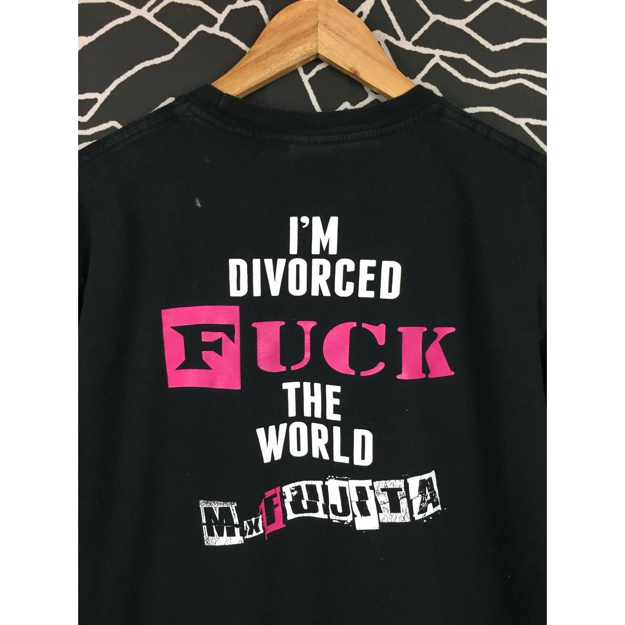 Japanese Brand × Vintage I'm Divorced Fxck The World Mxfujita Japanese Wrestling Tee Size US XL / EU 56 / 4 - 6 Thumbnail