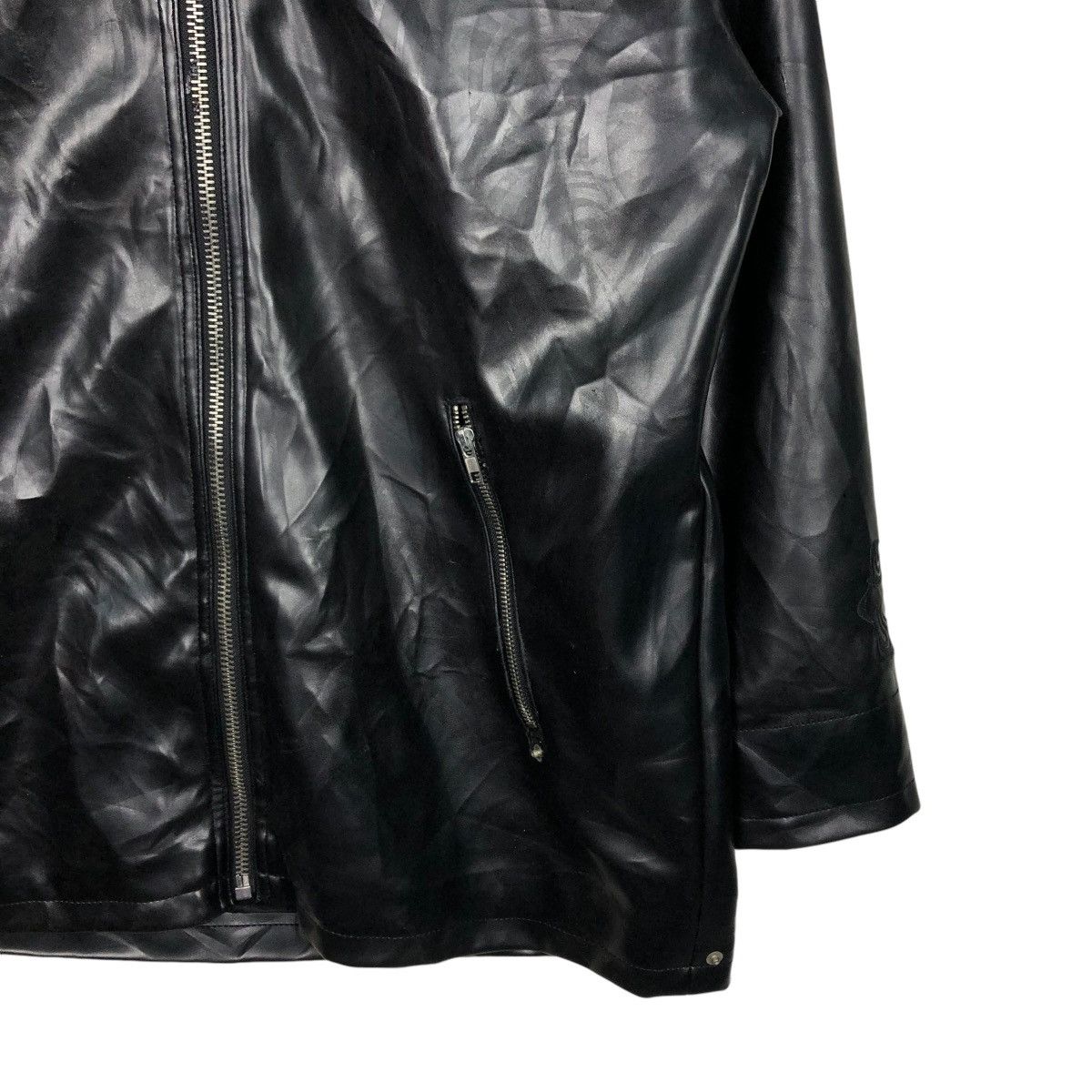 Hysteric Glamour 🔥VINTAGE BIKER LEATHER JACKET HOODIE PEACE MAKER Size US L / EU 52-54 / 3 - 8 Thumbnail