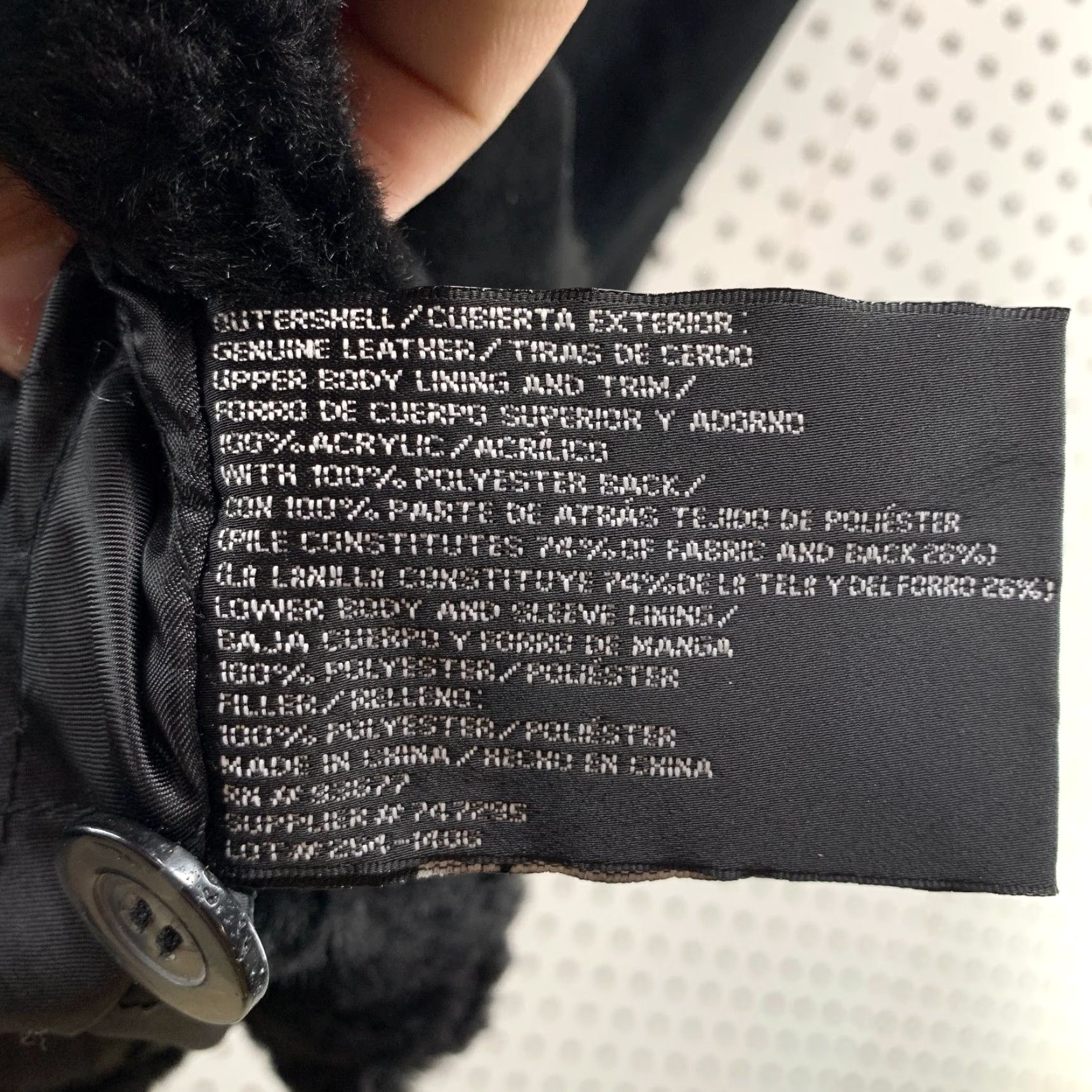 Vintage VINTAGE St. John's Bay Suede Shearling Coat Womens 2X Black Faux Fur Liner Overcoat Size XXL / US 16-18 / IT 52-54 - 6 Thumbnail