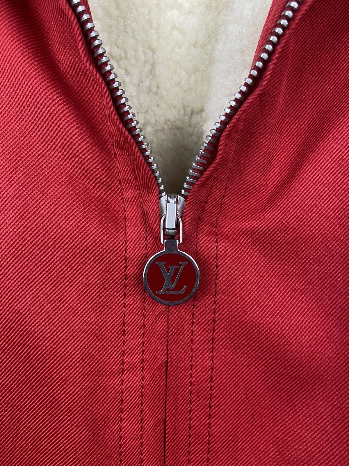 Louis Vuitton Sherpa Sheepskin Bomber Baseball Jacket Size US L / EU 52-54 / 3 - 4 Thumbnail