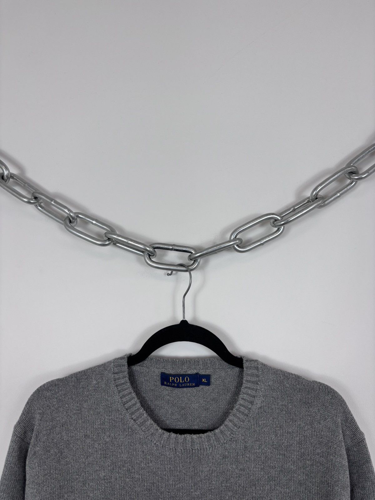 Polo Ralph Lauren Polo Ralph Lauren Men’s Classic Grey Knit Sweater Pullover Size US XL / EU 56 / 4 - 3 Thumbnail