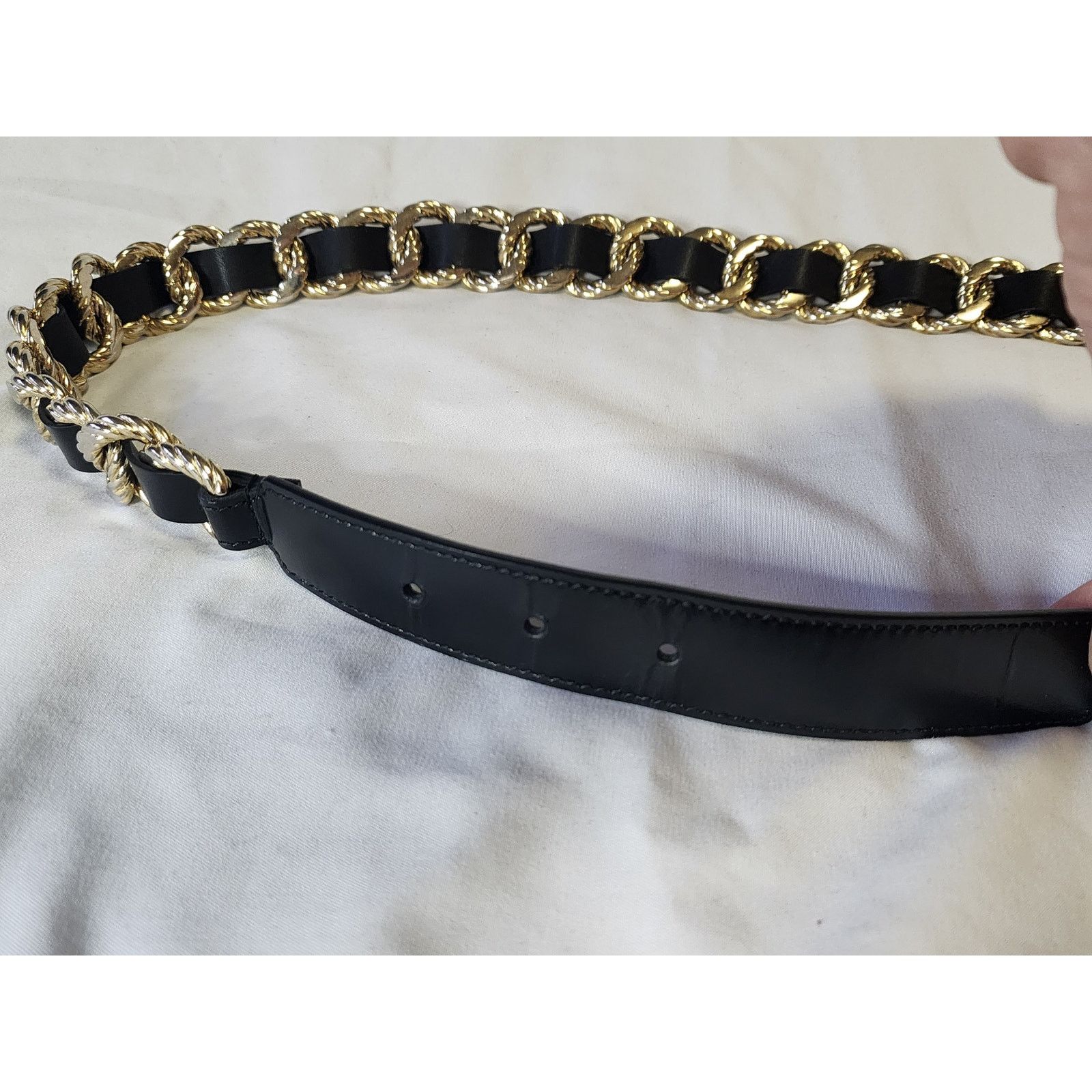 Gucci Rare Gucci Torchon Double G Chain Leather Belt Sz 85 / US 6 Size ONE SIZE - 5 Thumbnail