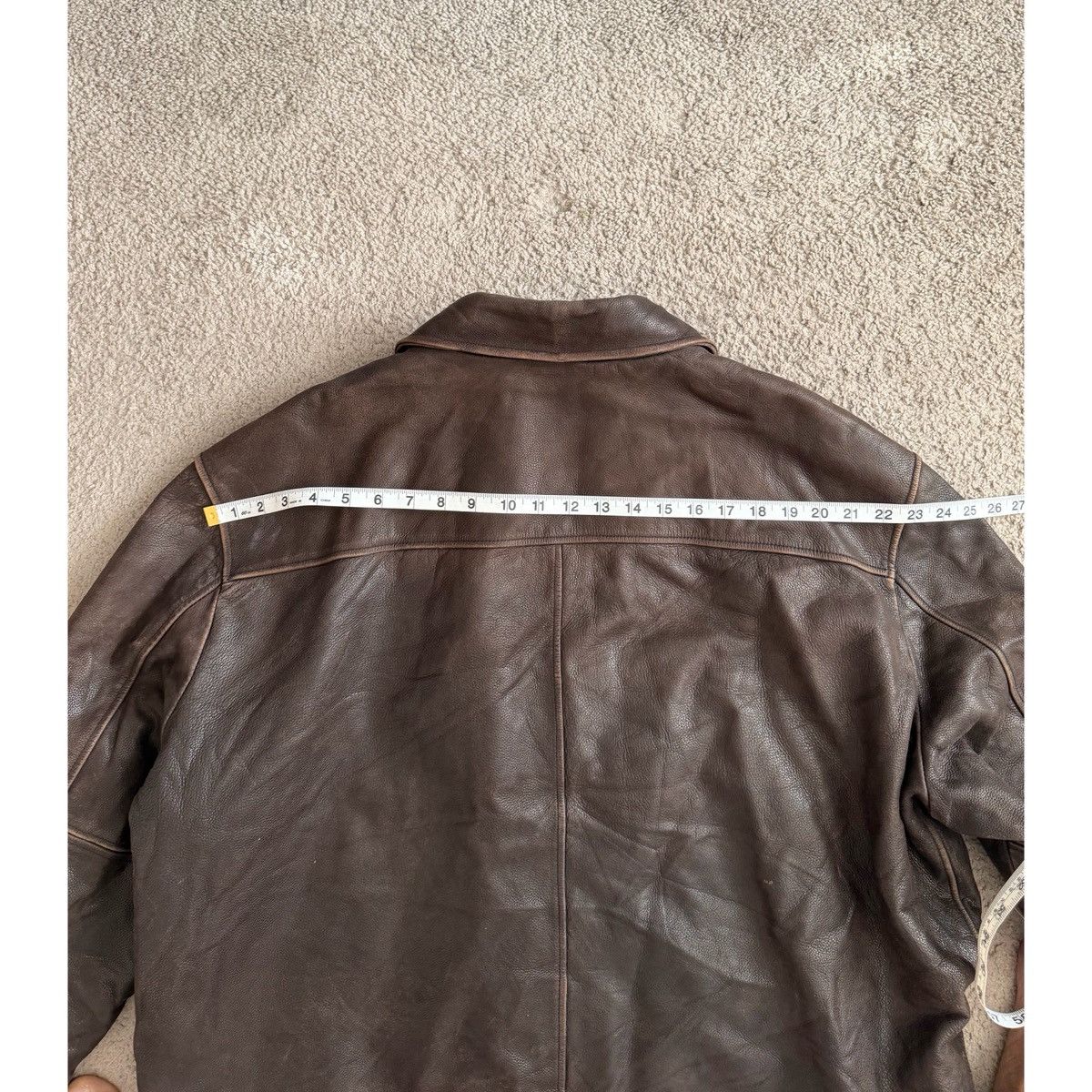 Cherokee VINTAGE CHEROKEE BROWN LEATHER BOMBER JACKET Size US XXL / EU 58 / 5 - 23 Thumbnail
