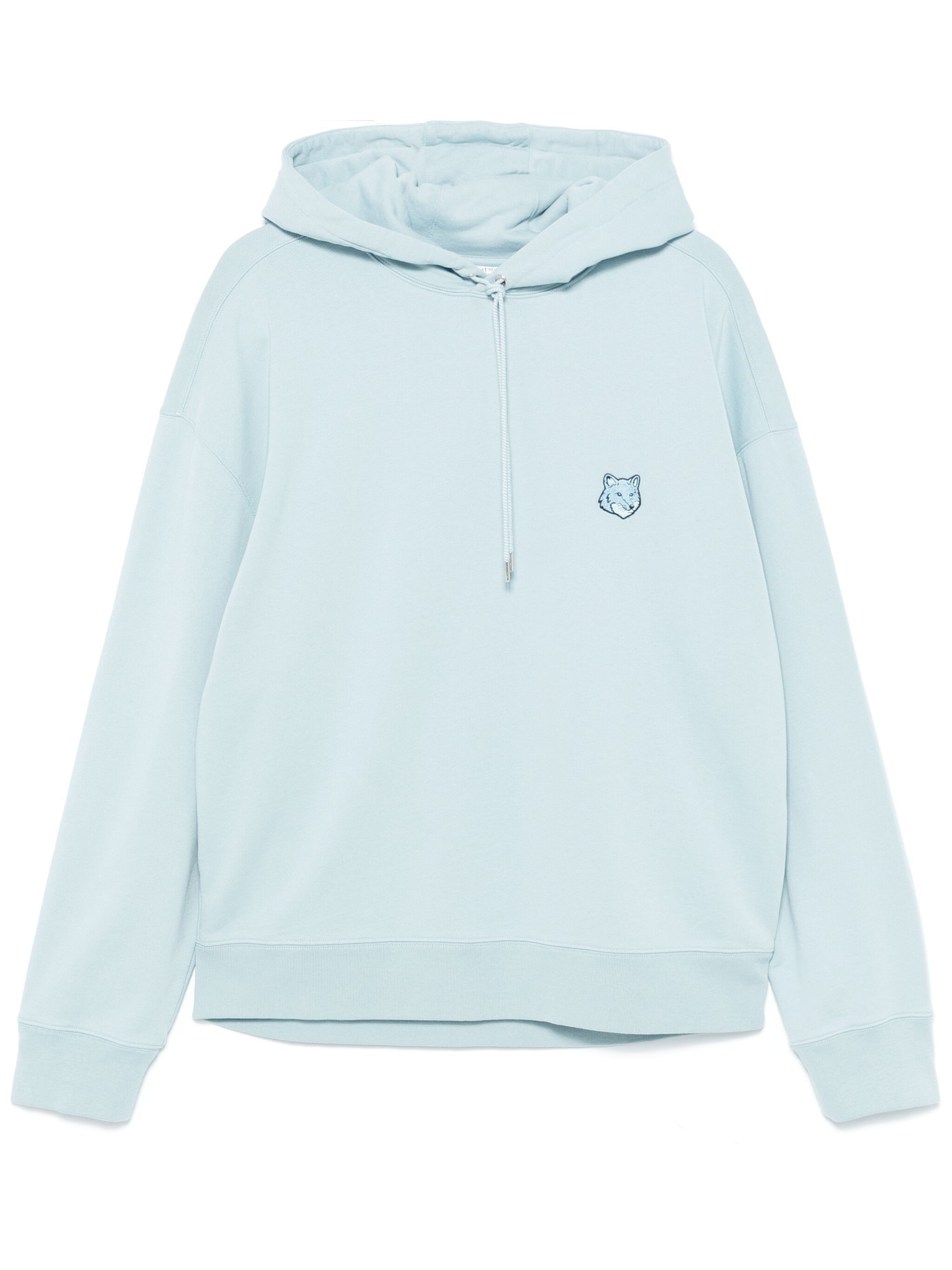 Maison Kitsune o1s22i1n1124 Bold Fox Head Hoodie in Light Blue Size US M / EU 48-50 / 2 - 1 Thumbnail