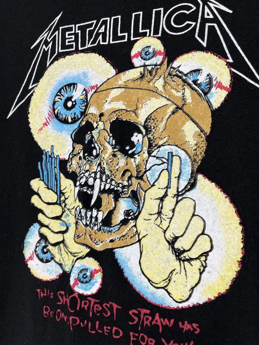 Band Tees Vintage 80s Metallica Pushead Shortest Straw Tee one seam Size US M / EU 48-50 / 2 - 7 Thumbnail