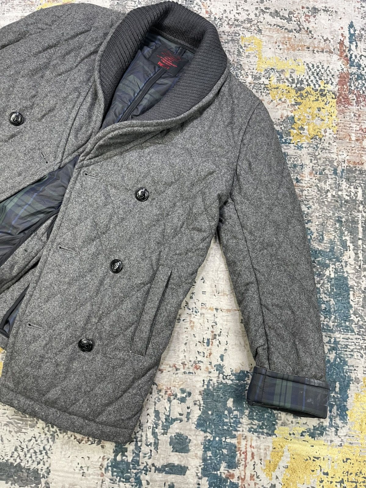 Fidelity Fidelity Shawl Lapel Quilted Issue Peacoat Size US S / EU 44-46 / 1 - 9 Thumbnail