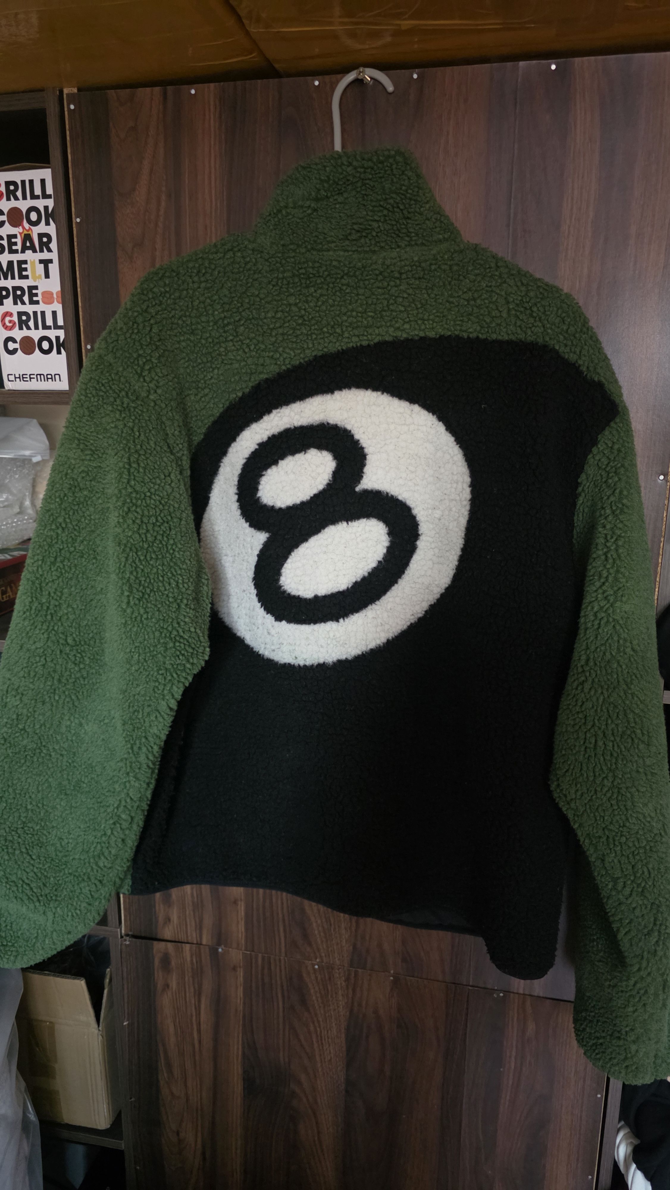 Stussy Stussy 8 Ball Sherpa Jacket 'Green Size US XL / EU 56 / 4 - 3 Thumbnail