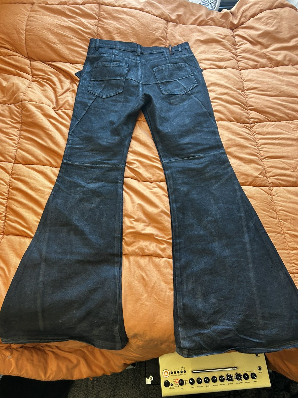 Other Rebel wave hand painted waxed flaired denim pants Size US 32 / EU 48 - 8 Thumbnail