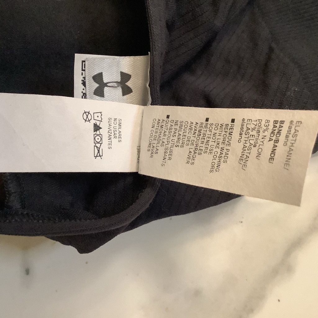 Under Armour Women's Under Armour Sports Bra XL Black Size ONE SIZE - 5 Thumbnail