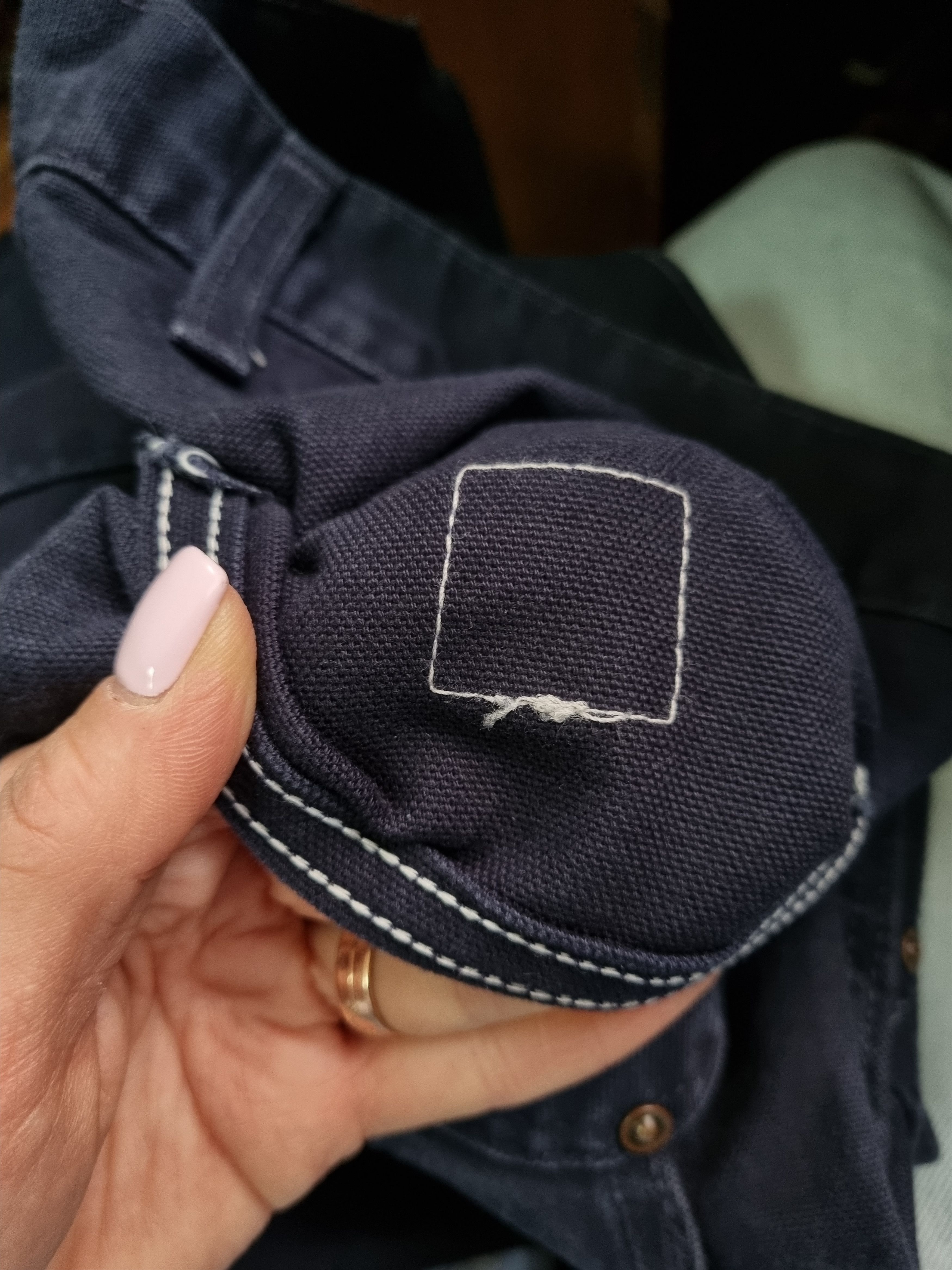 Vintage 90s Double Knees Carpenter Denim Pants Size US 30 / EU 46 - 14 Thumbnail