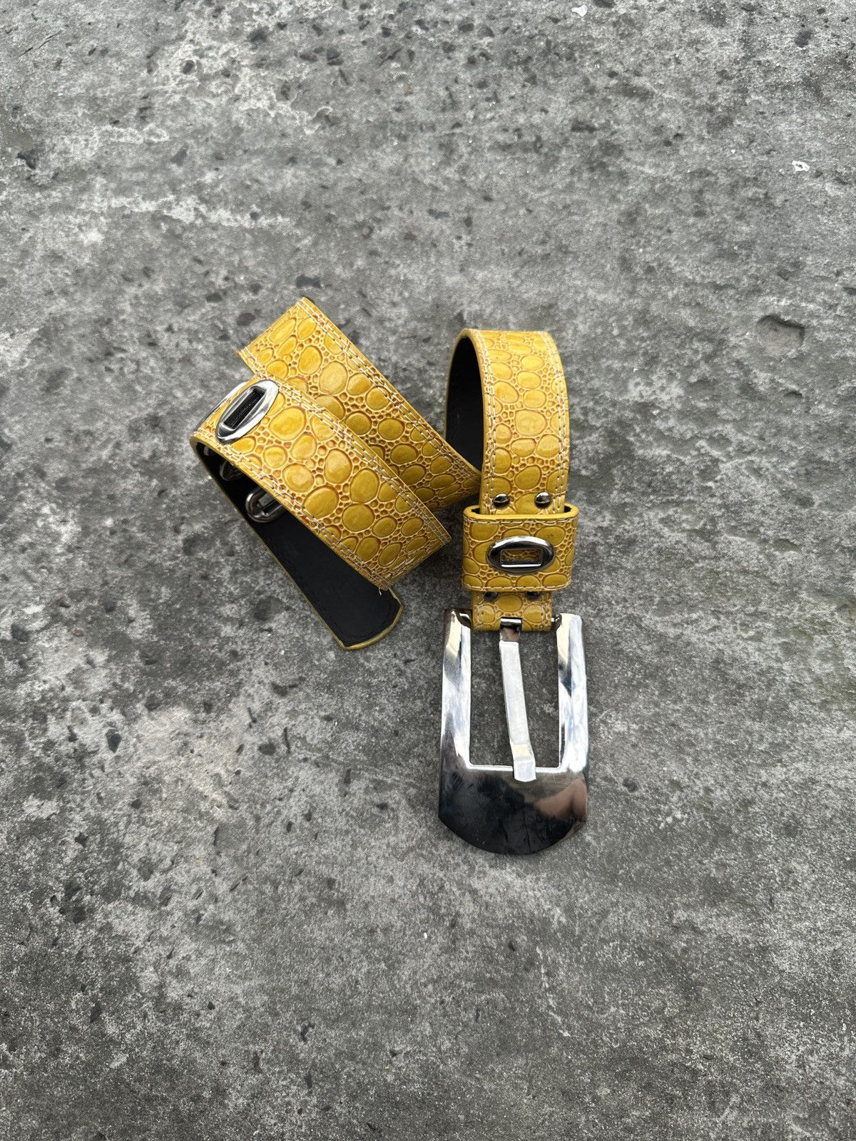 Other Y2K Vintage Yellow Belts Avant Garde Streetwear Opium USA Size ONE SIZE - 1 Thumbnail