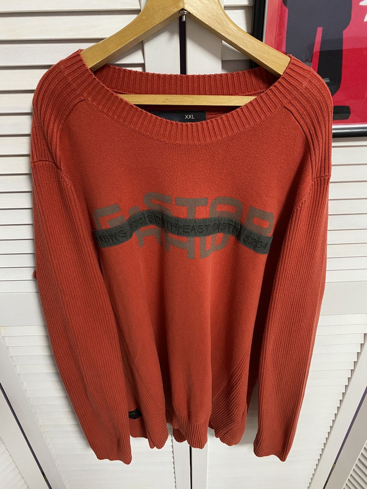 G-Star Vintage Jumper Sweater G-Star RaW Multi-logo Orange VTG Size US XL / EU 56 / 4 - 3 Thumbnail