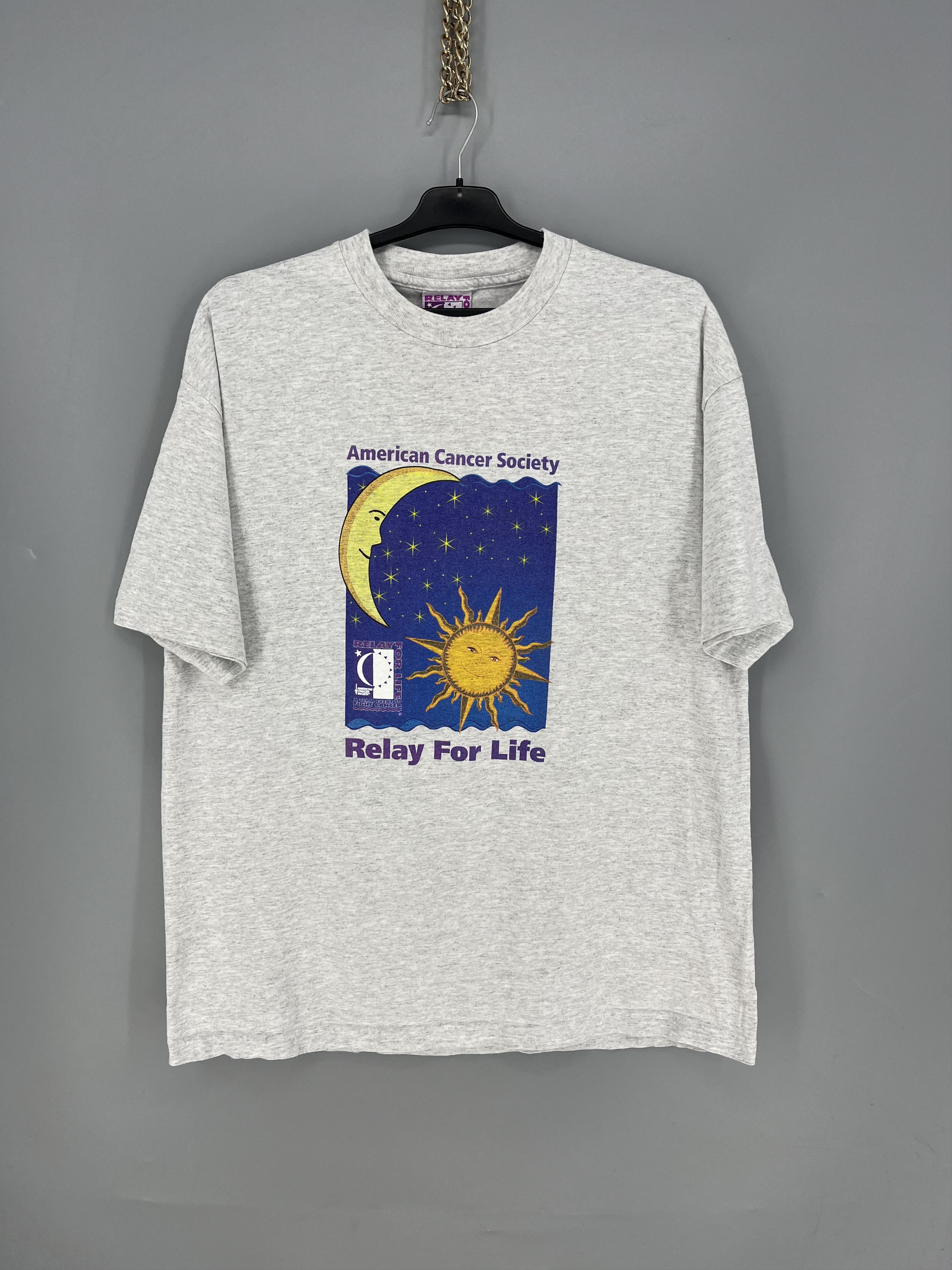 Vintage Vintage 1990s American Cancer Society Souvenir T Shirt Size US XL / EU 56 / 4 - 1 Thumbnail